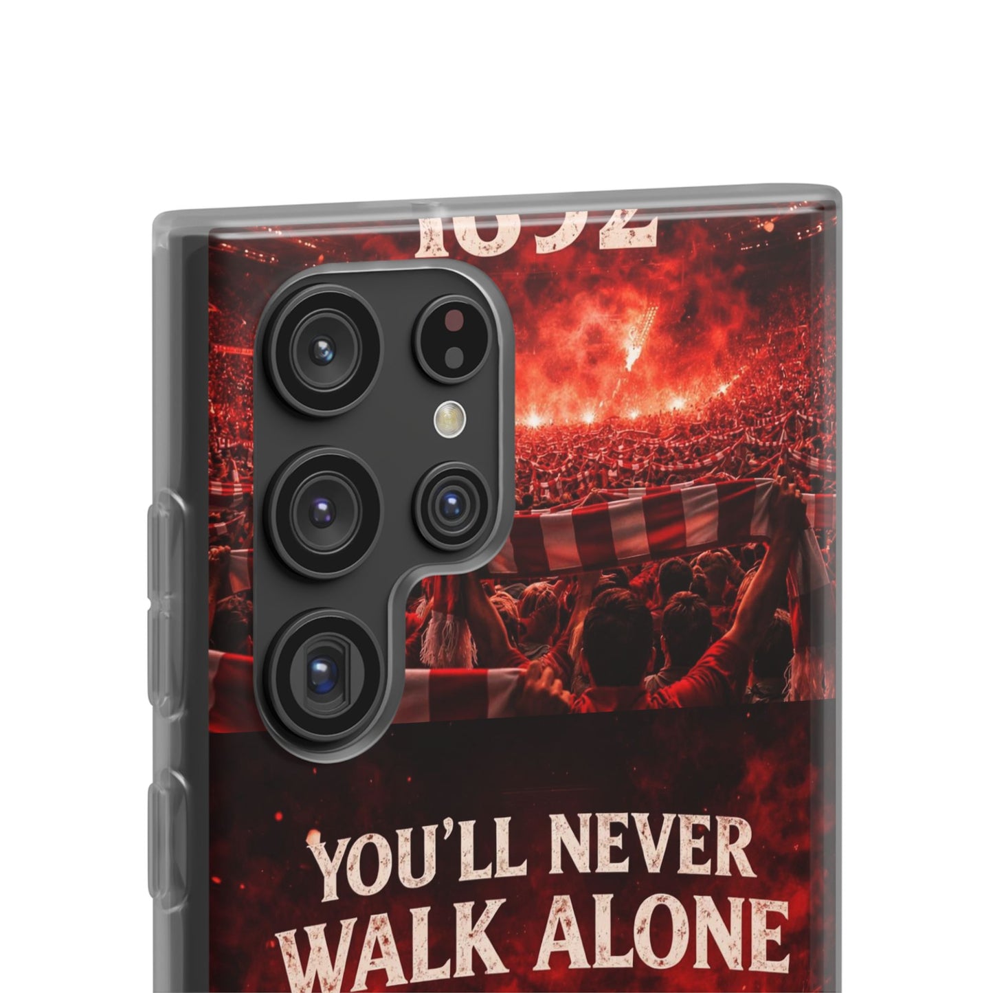 Funda flexible para teléfono «You'll Never Walk Alone 1892» para aficionados al fútbol