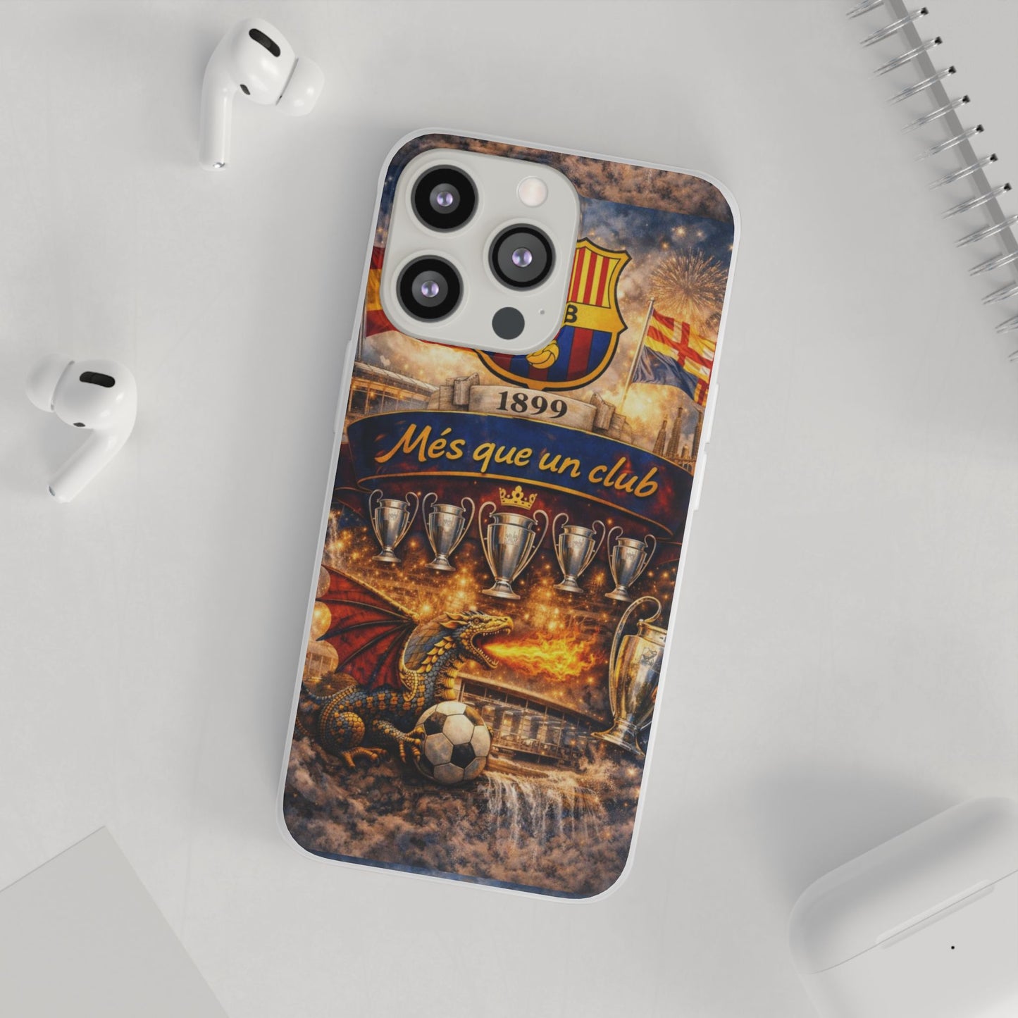 FC Barcelona ‘Més Que Un Club’ Phone Case — Soccer Fan iPhone Cover