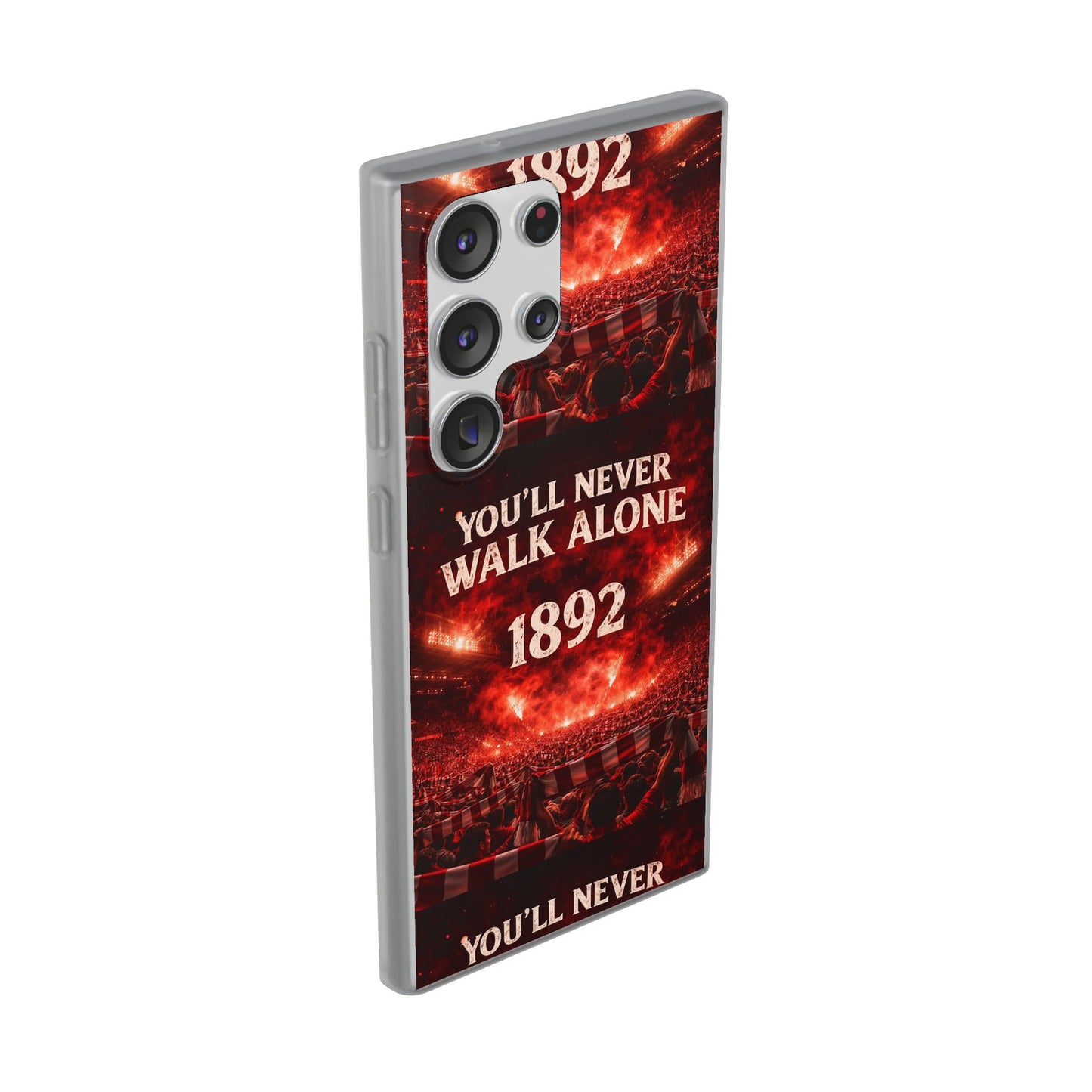 Funda flexible para teléfono «You'll Never Walk Alone 1892» para aficionados al fútbol
