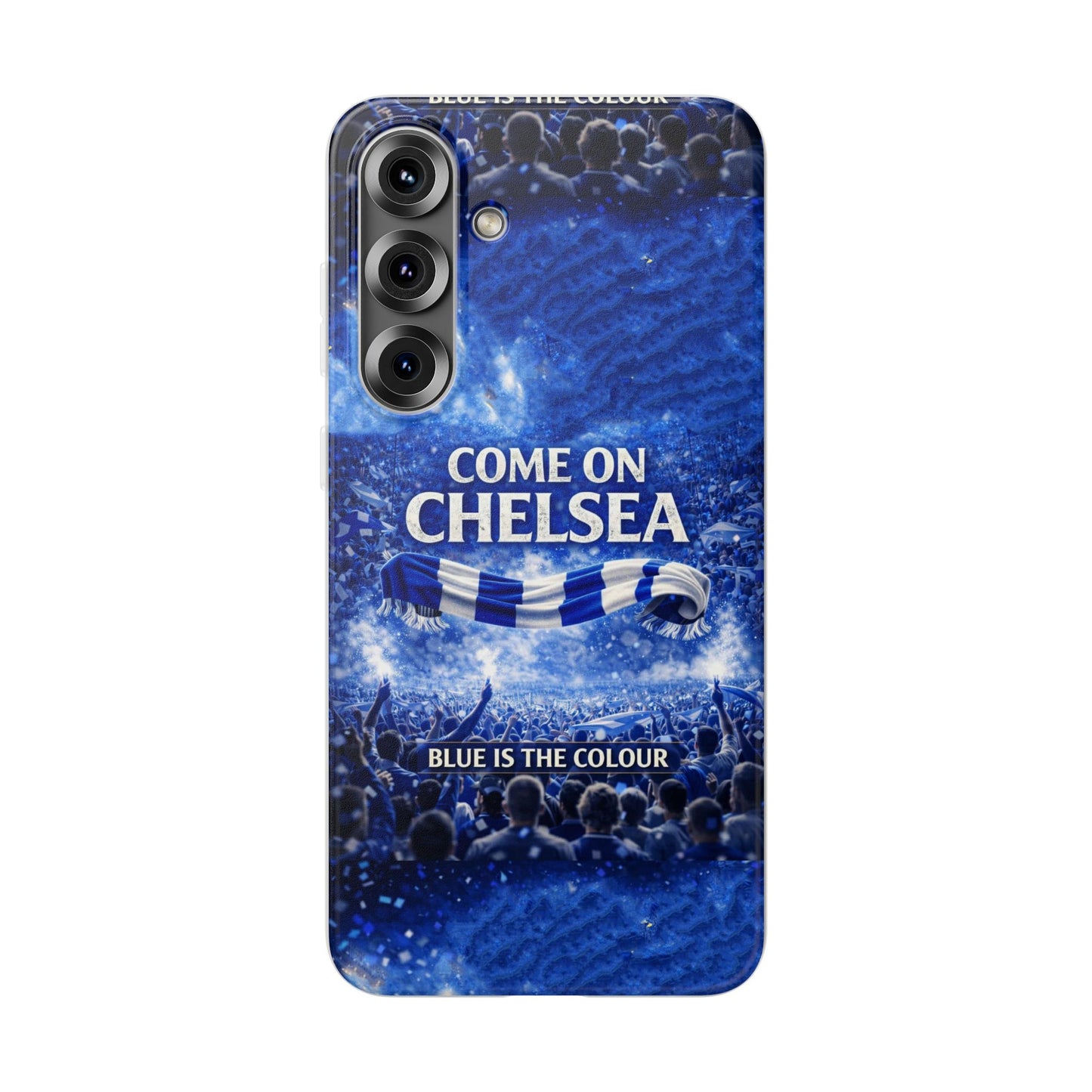 Chelsea Football Phone Case — “Come On Chelsea” Blue Fan Flexi Case