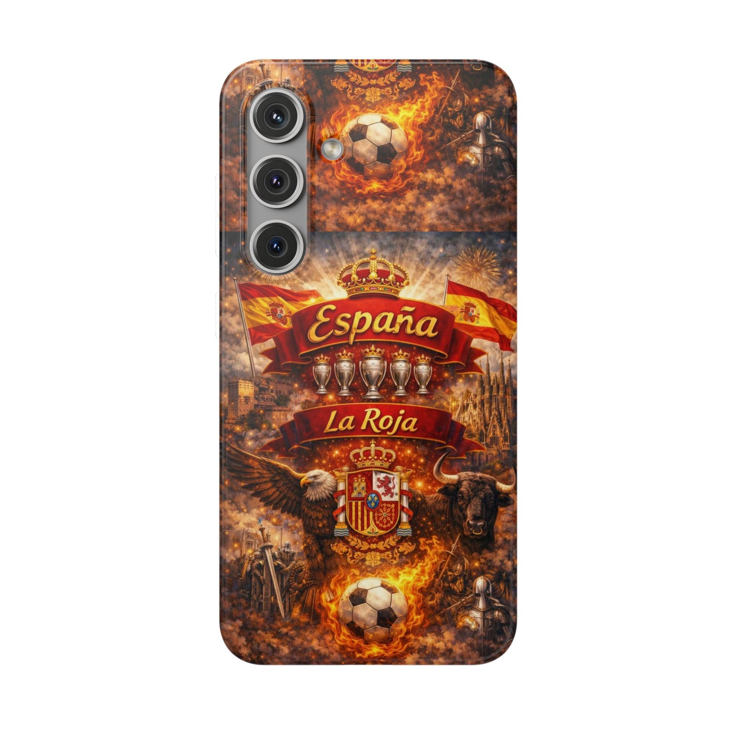 Spain La Roja Soccer Phone Case — España Football Flexi Case