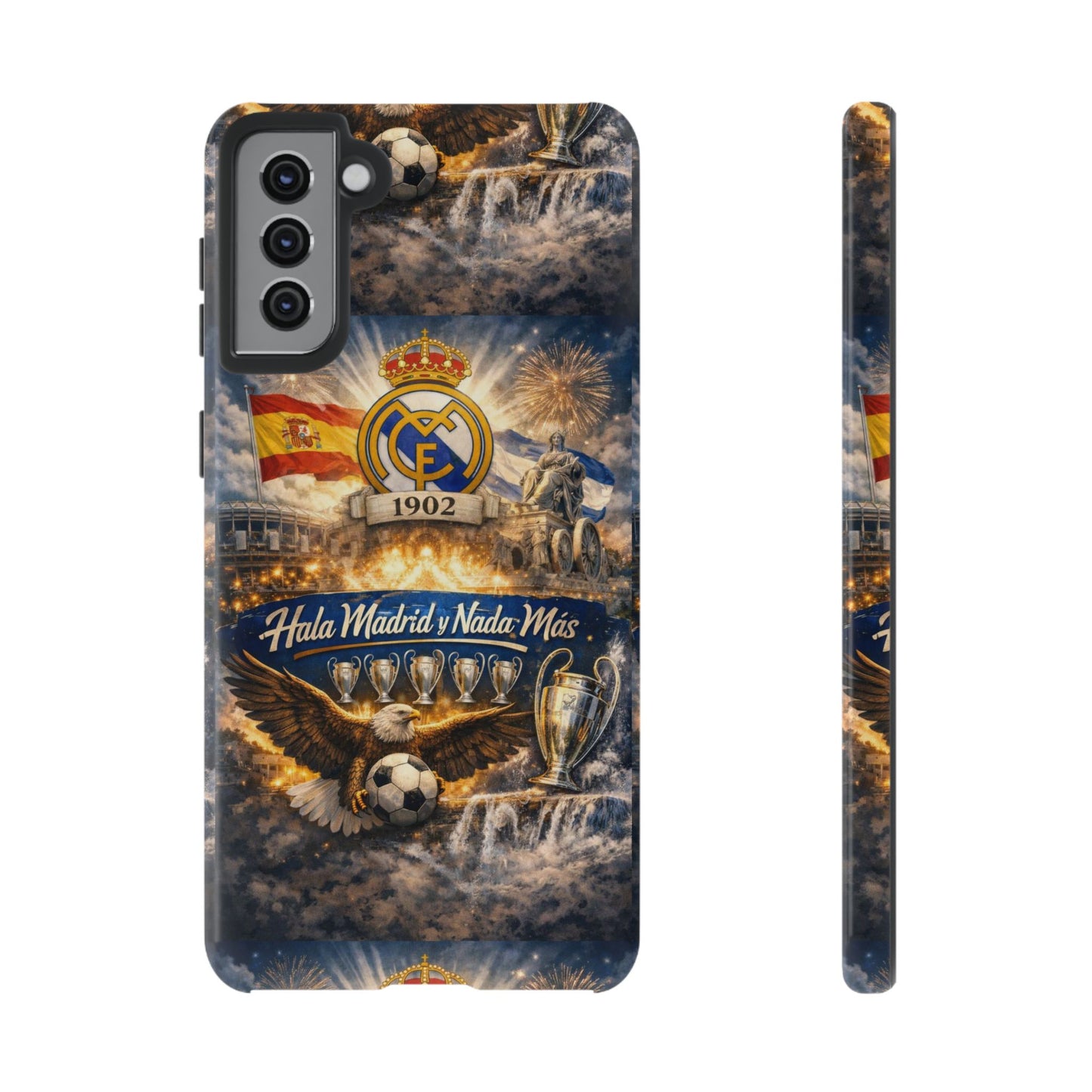 Funda para teléfono Real Madrid – Funda protectora de fútbol "Hala Madrid y Nada Más"