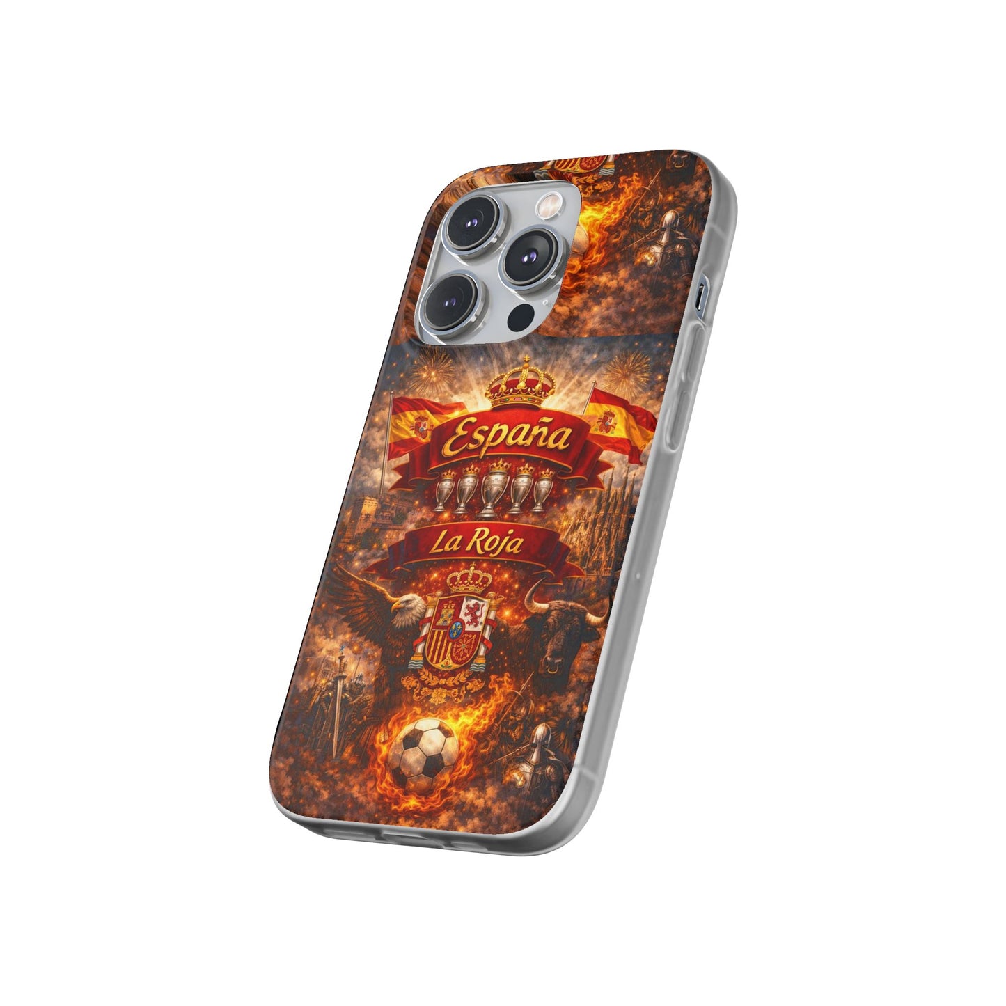 Spain La Roja Soccer Phone Case — España Football Flexi Case
