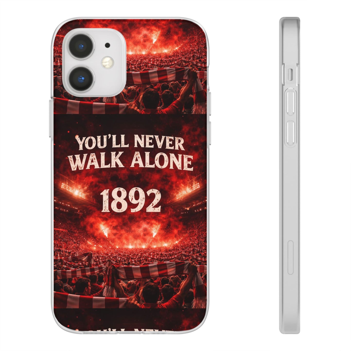 Funda flexible para teléfono «You'll Never Walk Alone 1892» para aficionados al fútbol