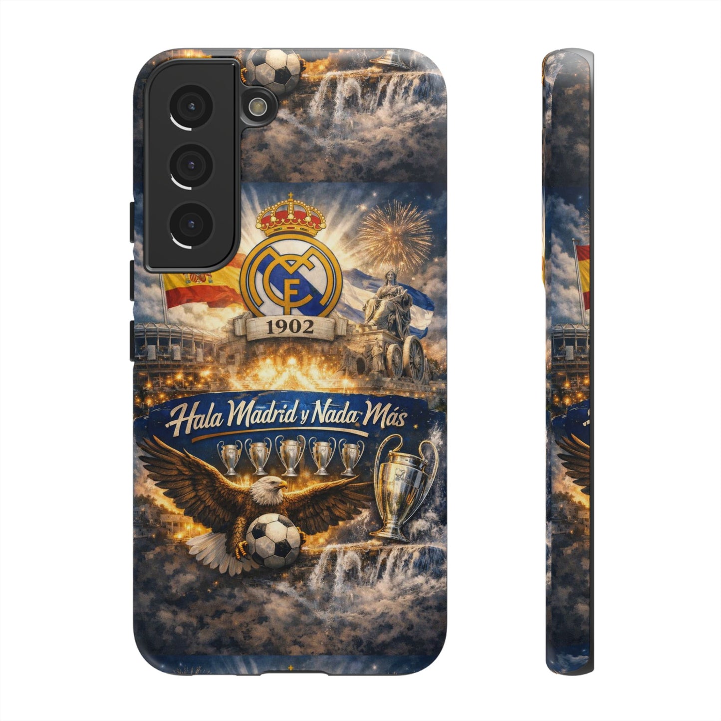 Funda para teléfono Real Madrid – Funda protectora de fútbol "Hala Madrid y Nada Más"