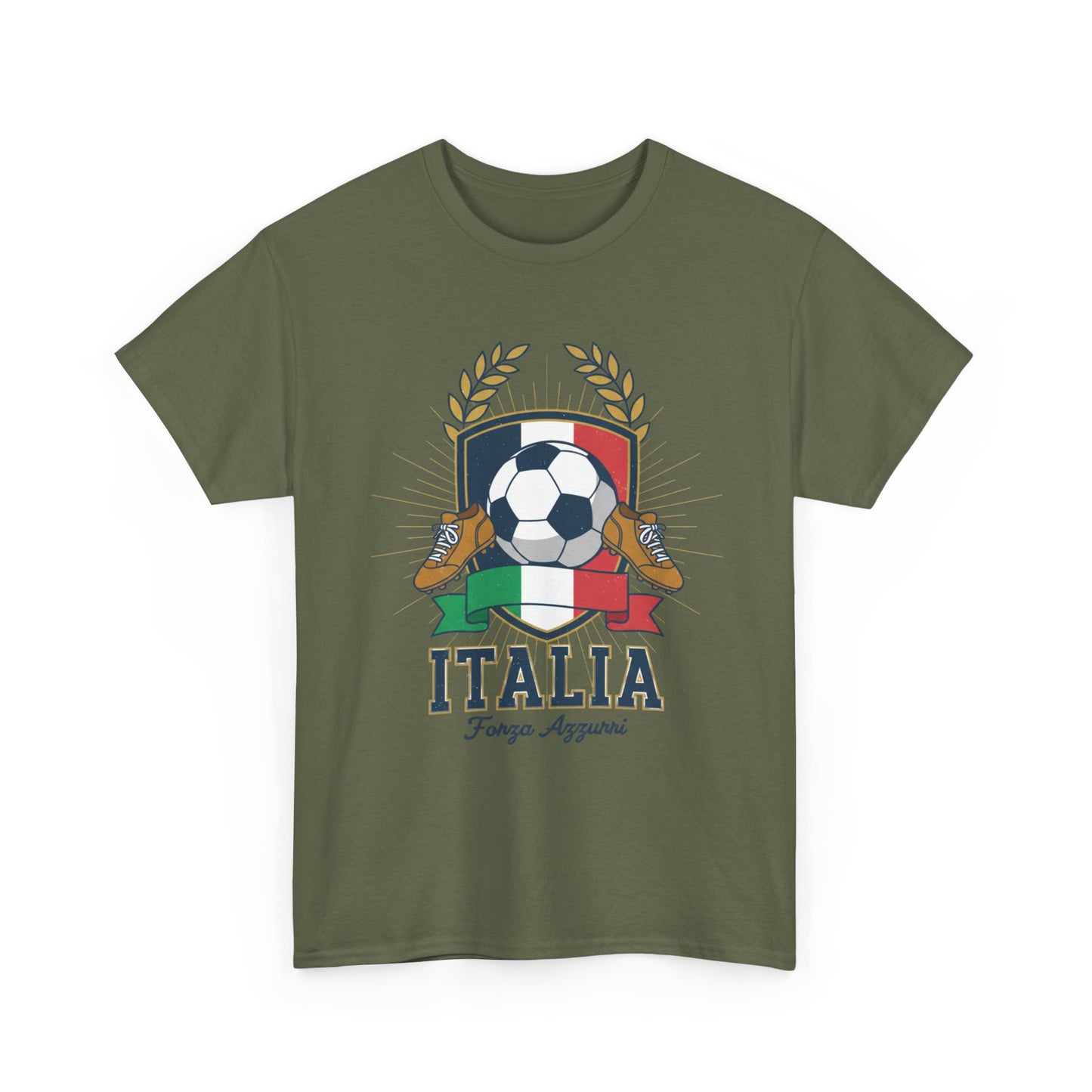 Italy Soccer Tee — Italia Football Crest T-Shirt