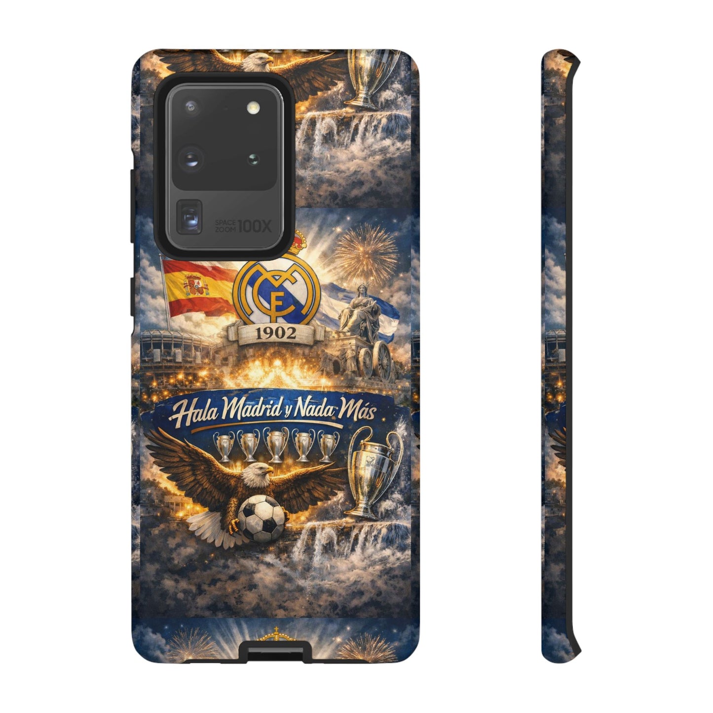 Funda para teléfono Real Madrid – Funda protectora de fútbol "Hala Madrid y Nada Más"