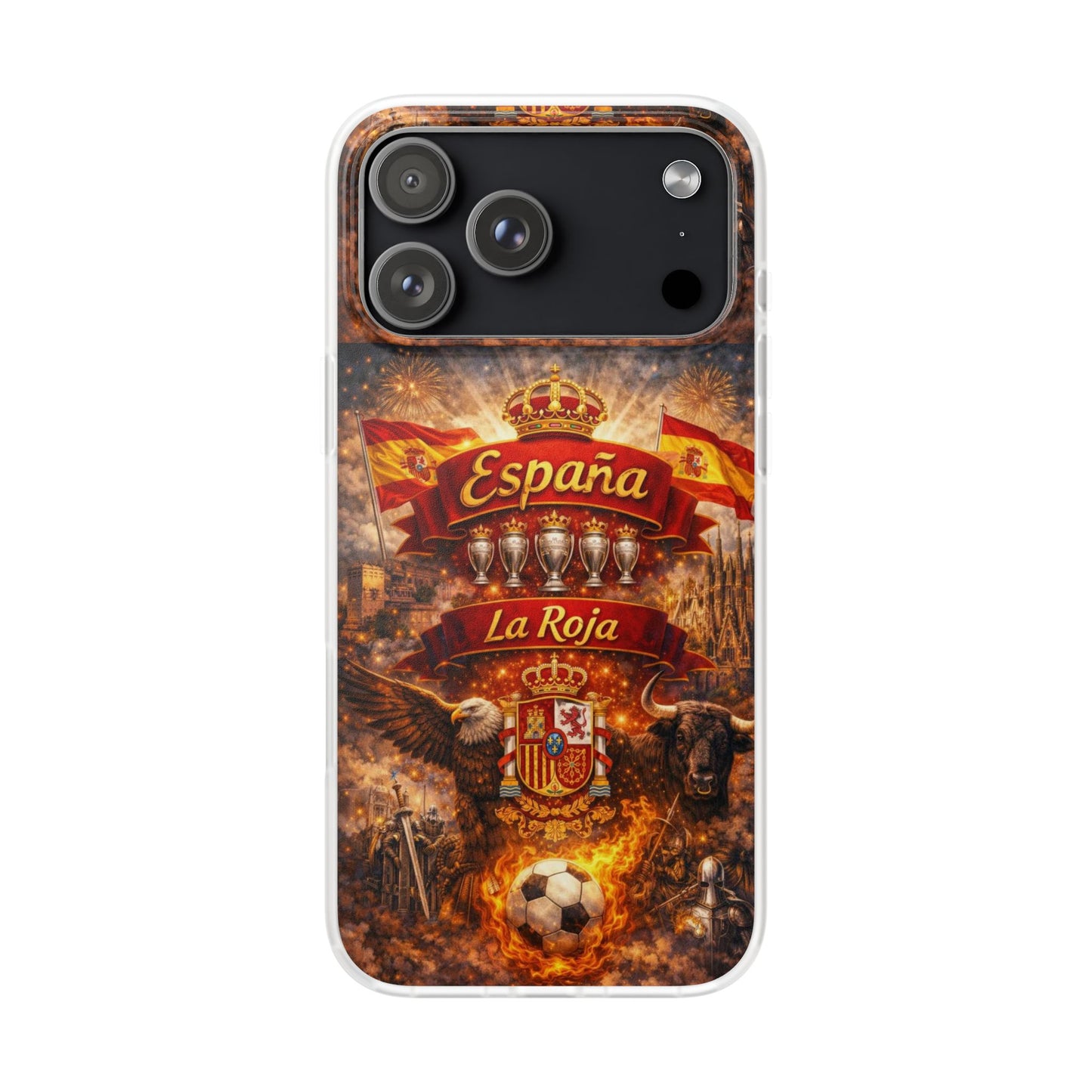 Spain La Roja Soccer Phone Case — España Football Flexi Case