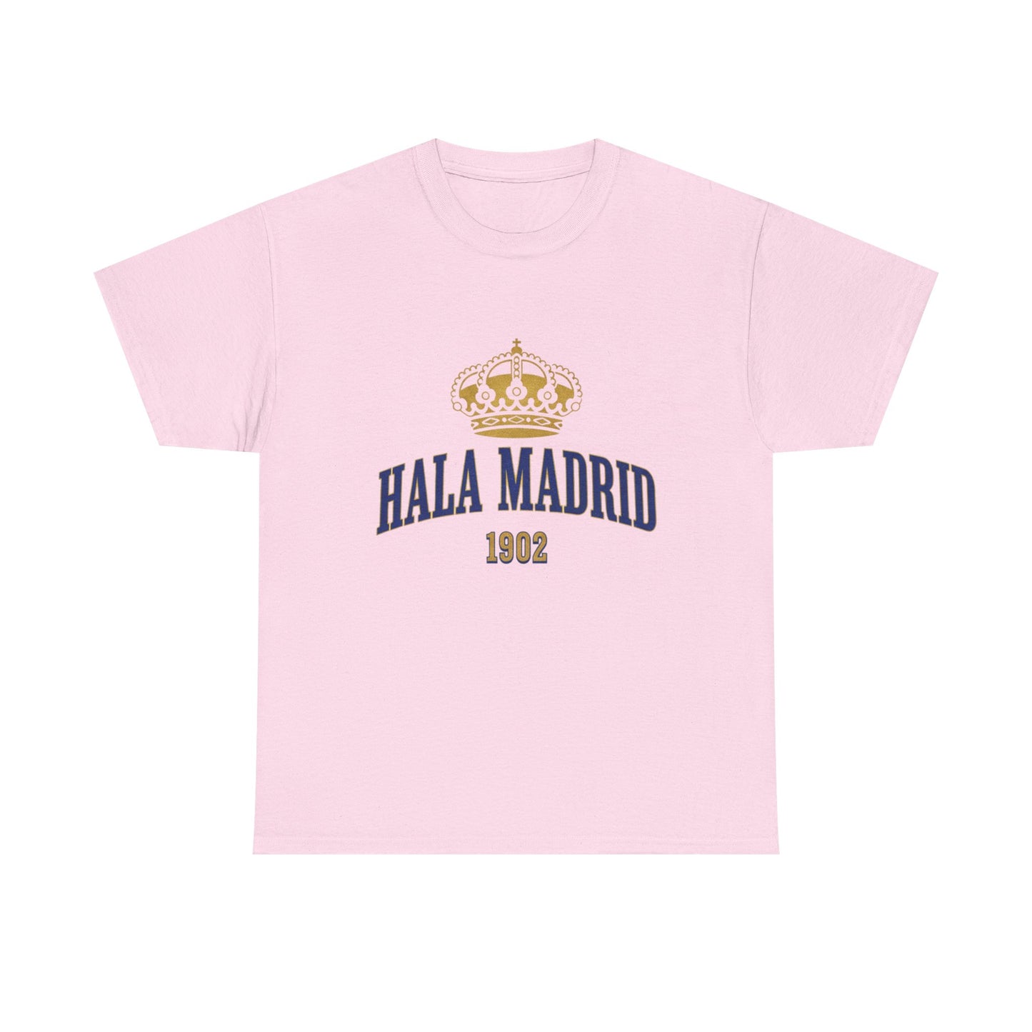 Hala Madrid Crown Tee — Retro 1902 Real Madrid Fan Shirt