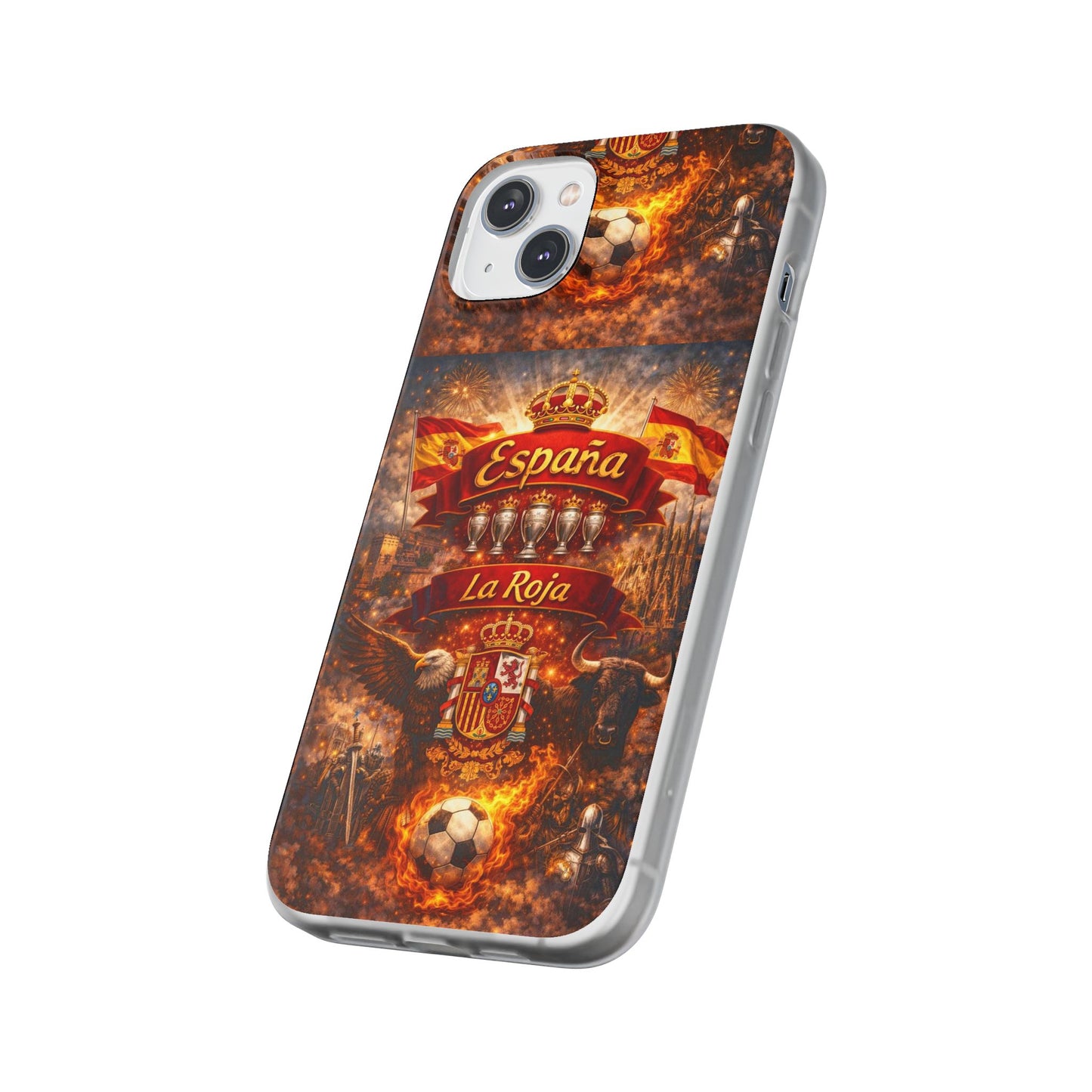 Spain La Roja Soccer Phone Case — España Football Flexi Case