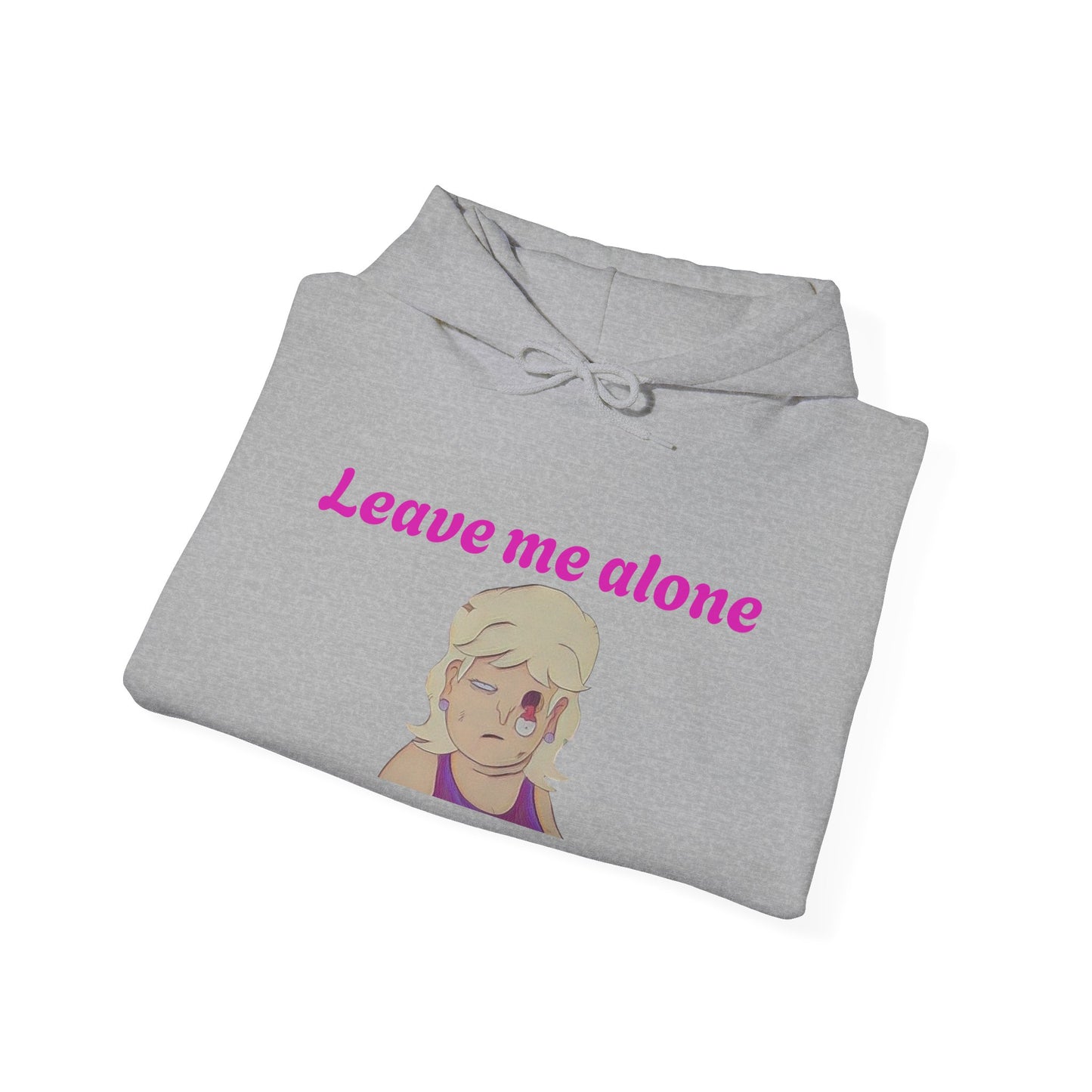 Leave Me Alone Hoodie — Cute Retro Girl Graphic Pullover
