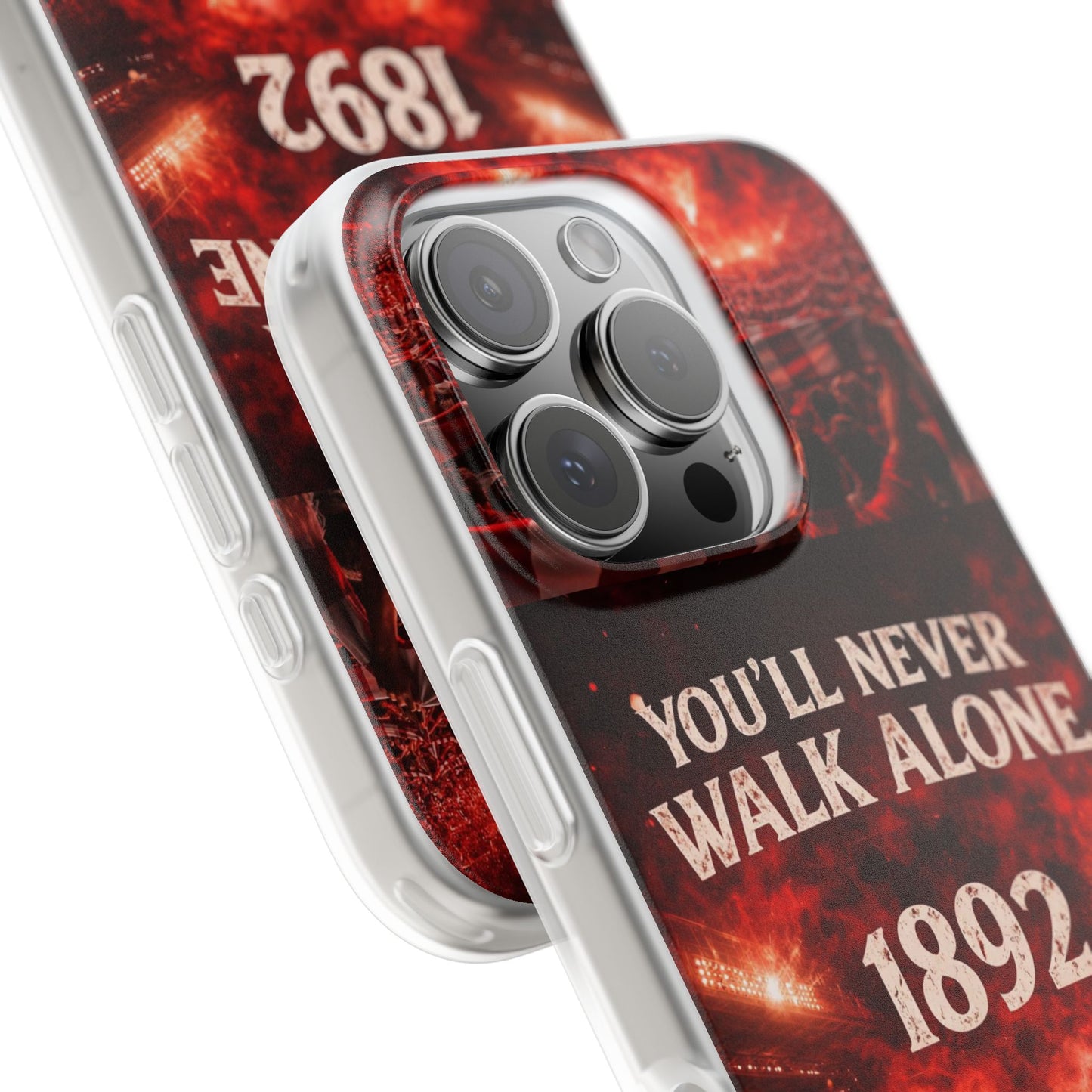 Funda flexible para teléfono «You'll Never Walk Alone 1892» para aficionados al fútbol