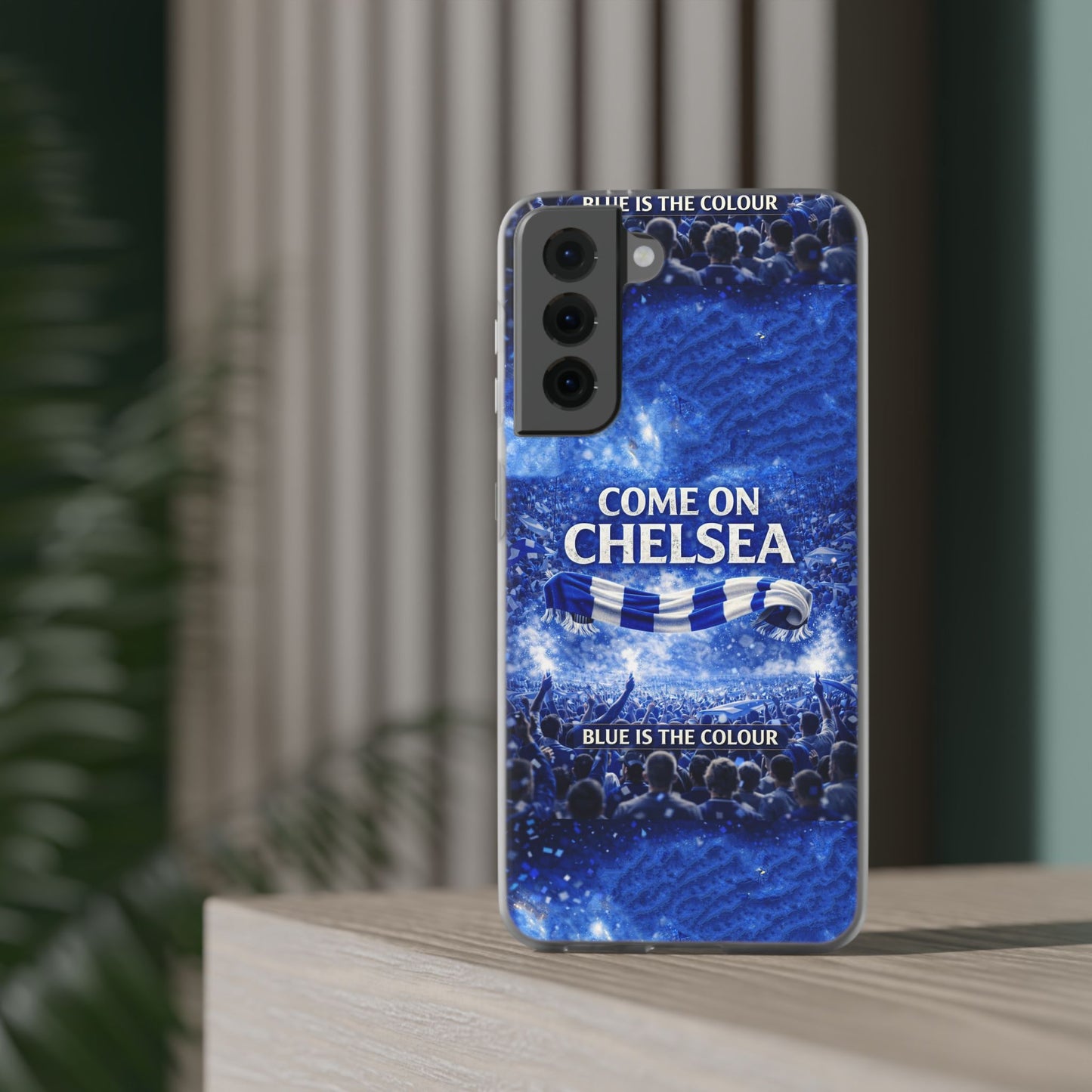 Chelsea Football Phone Case — “Come On Chelsea” Blue Fan Flexi Case
