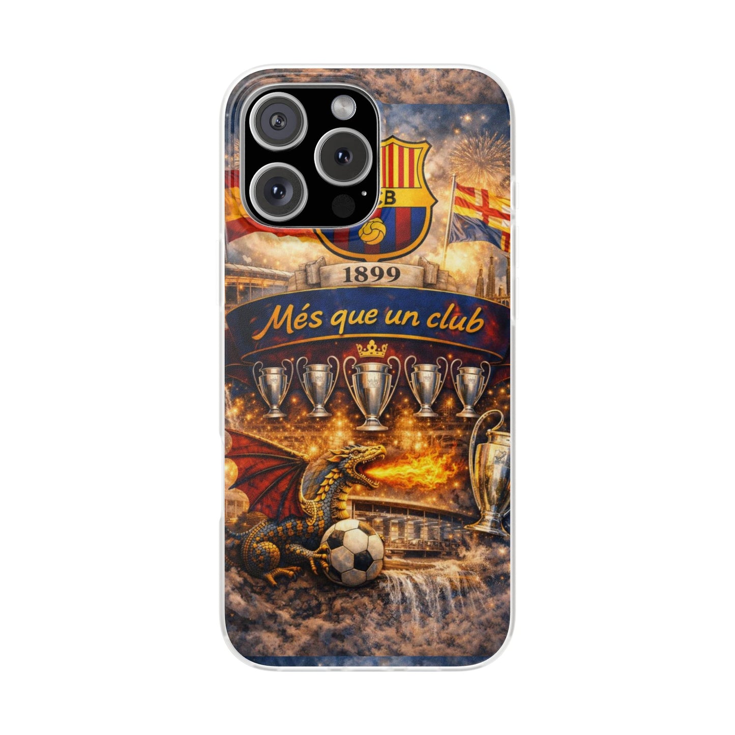 FC Barcelona ‘Més Que Un Club’ Phone Case — Soccer Fan iPhone Cover