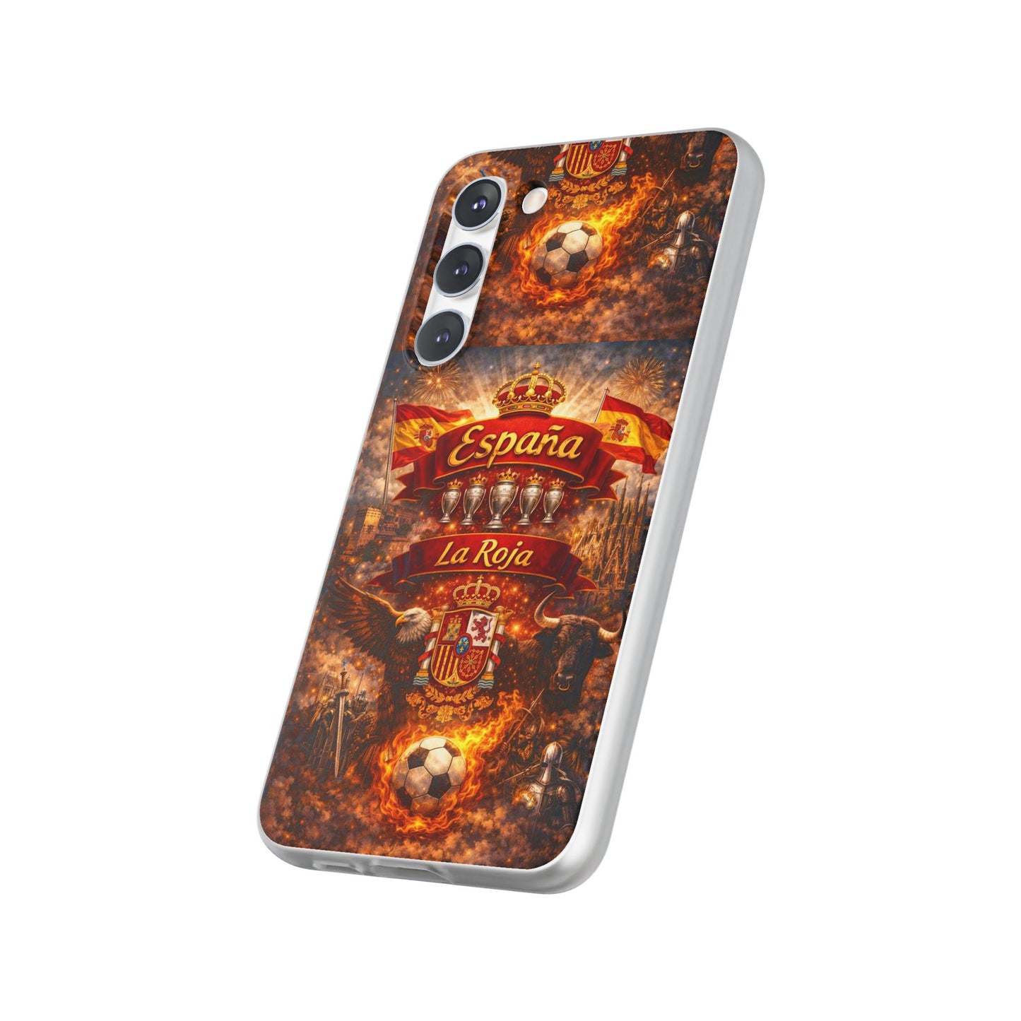 Spain La Roja Soccer Phone Case — España Football Flexi Case