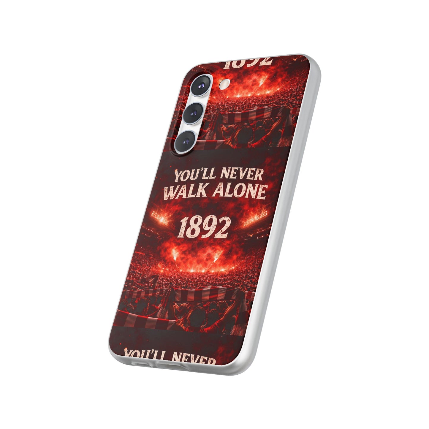 Funda flexible para teléfono «You'll Never Walk Alone 1892» para aficionados al fútbol