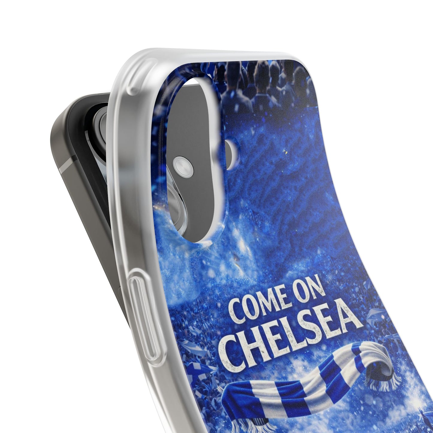 Chelsea Football Phone Case — “Come On Chelsea” Blue Fan Flexi Case