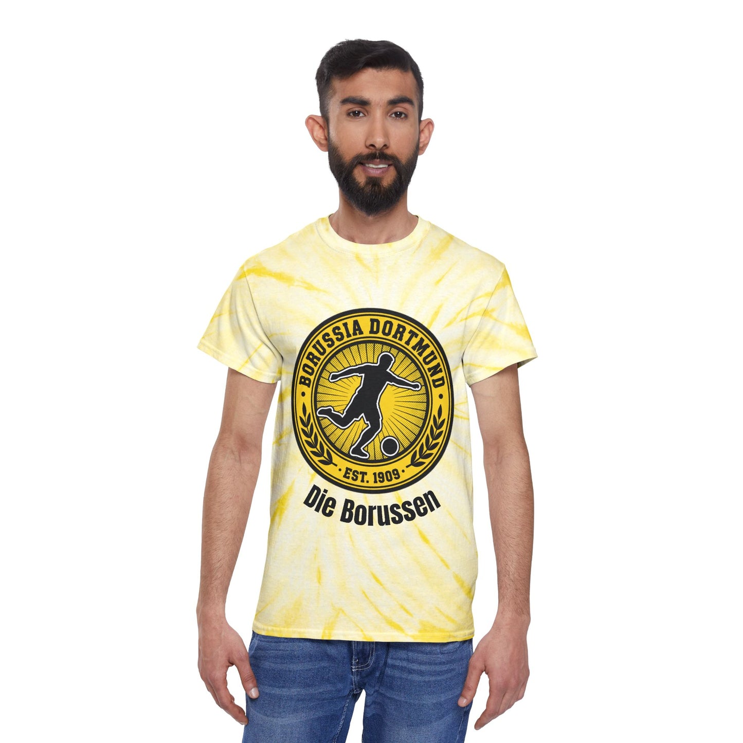Borussia Dortmund Tie-Dye T-Shirt –  "Die Borussen" Football Tee for real fans