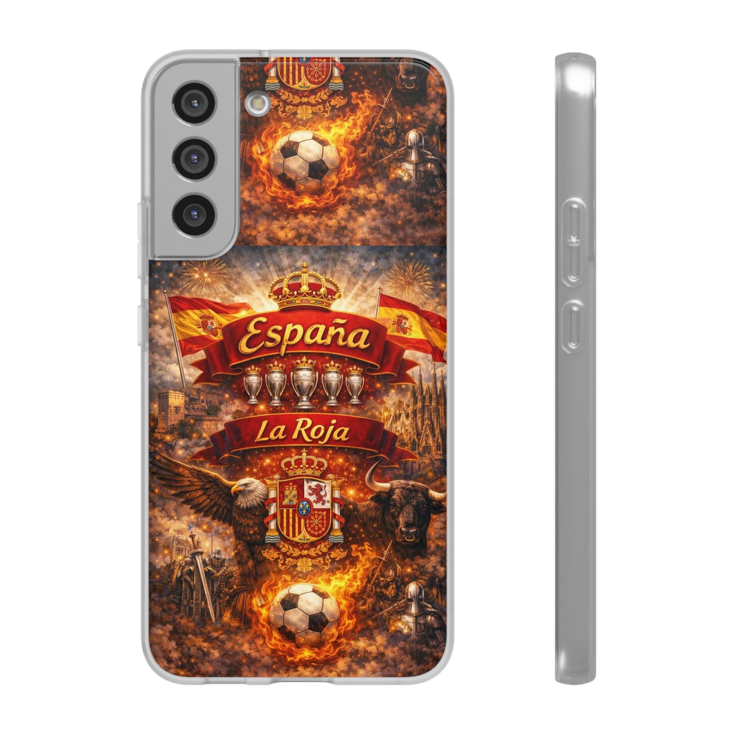 Spain La Roja Soccer Phone Case — España Football Flexi Case