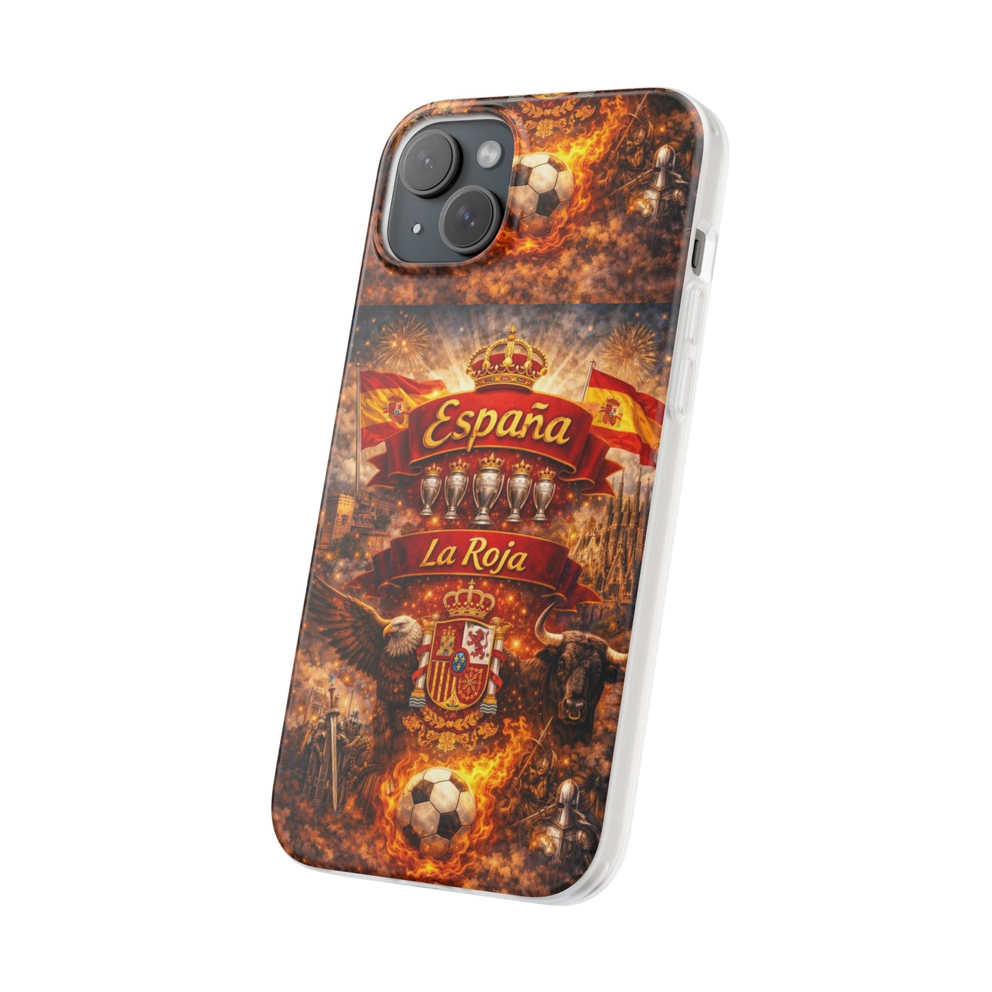 Spain La Roja Soccer Phone Case — España Football Flexi Case