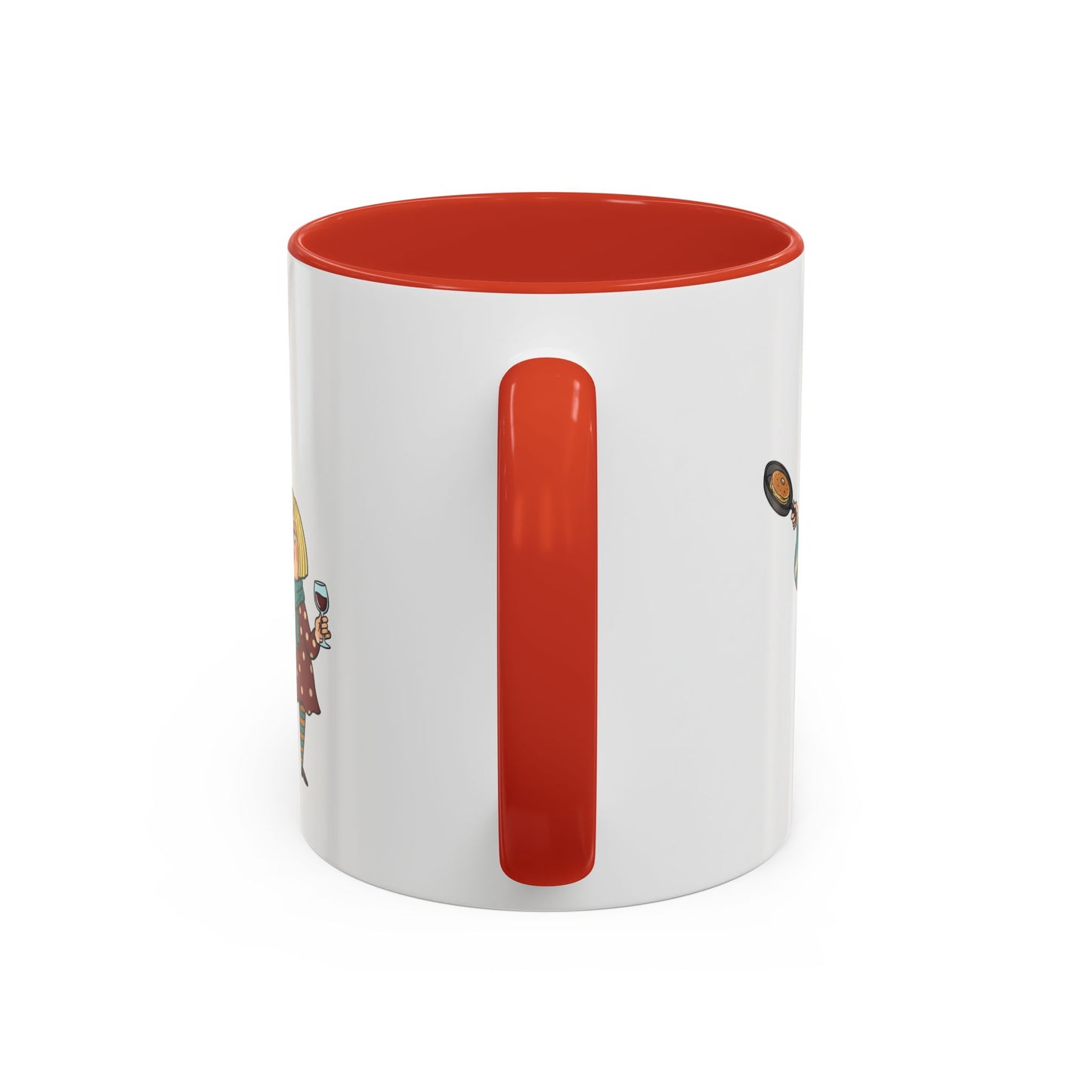 Funny Family Characters Accent Coffee Mug – Quirky Cartoon Parents & Kids Gift
