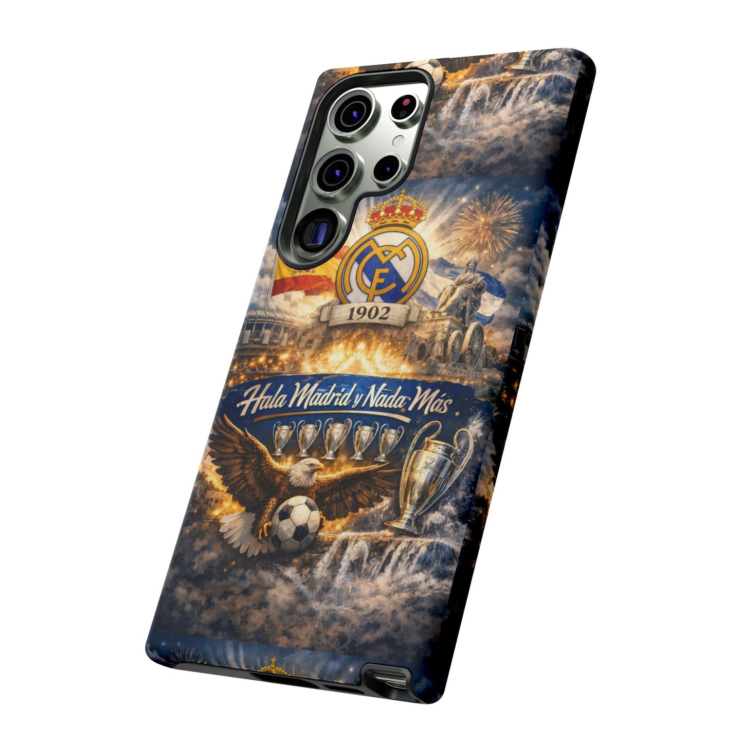 Funda para teléfono Real Madrid – Funda protectora de fútbol "Hala Madrid y Nada Más"