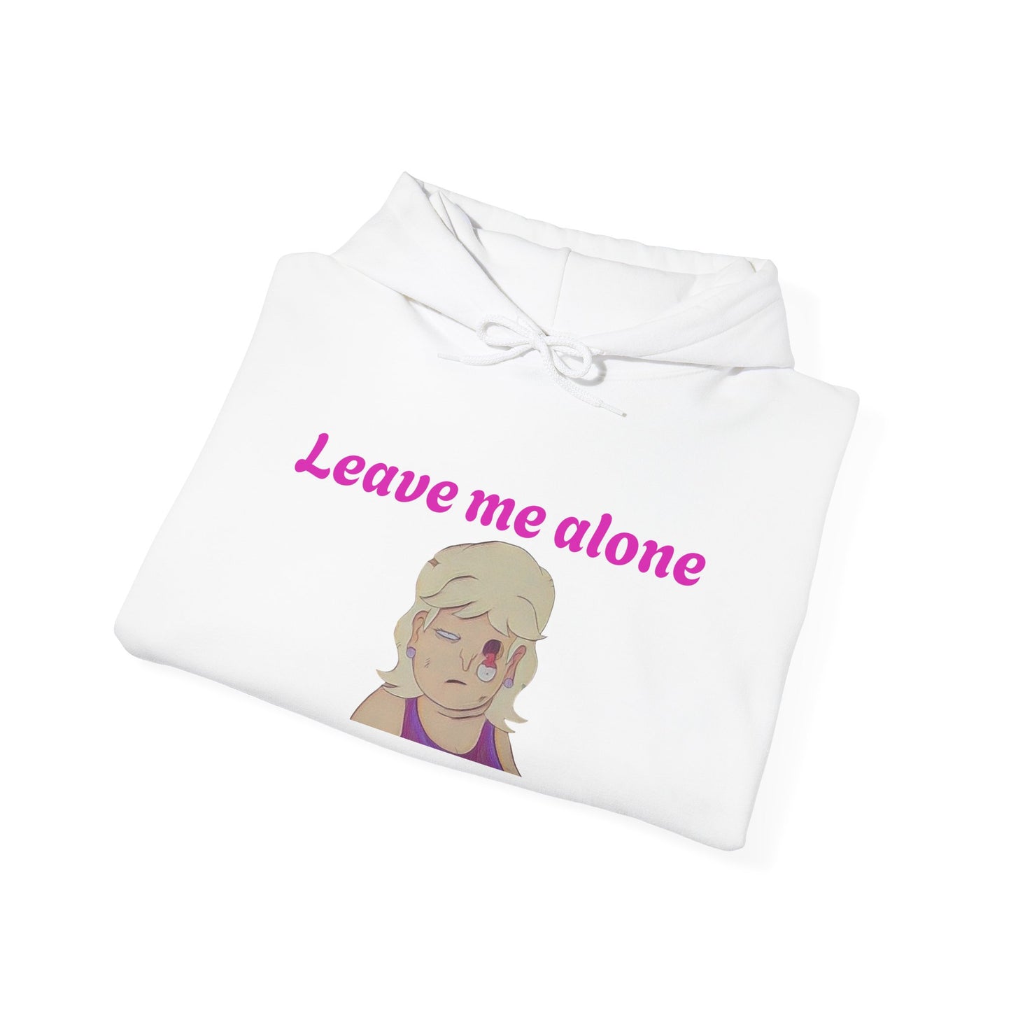 Leave Me Alone Hoodie — Cute Retro Girl Graphic Pullover