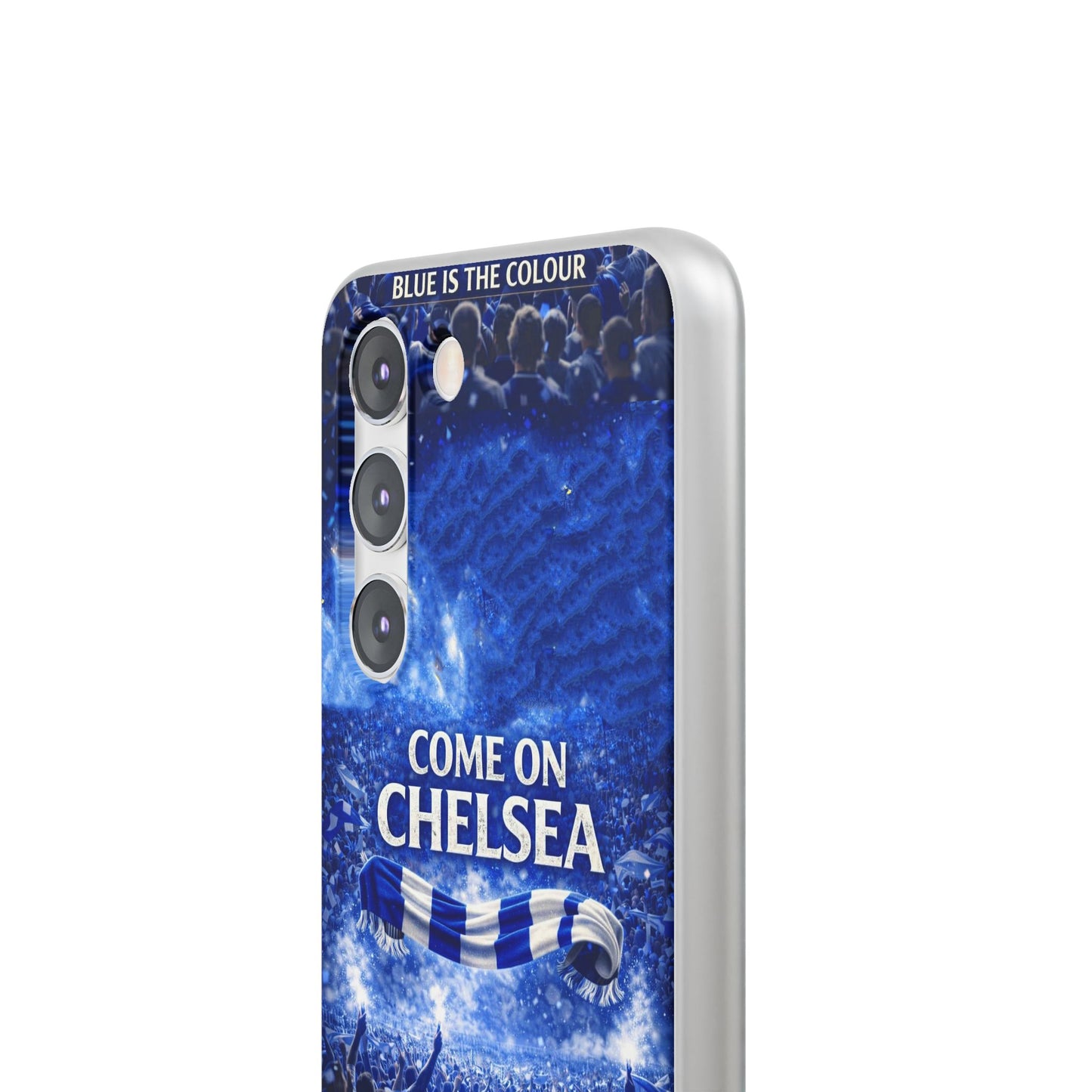Chelsea Football Phone Case — “Come On Chelsea” Blue Fan Flexi Case