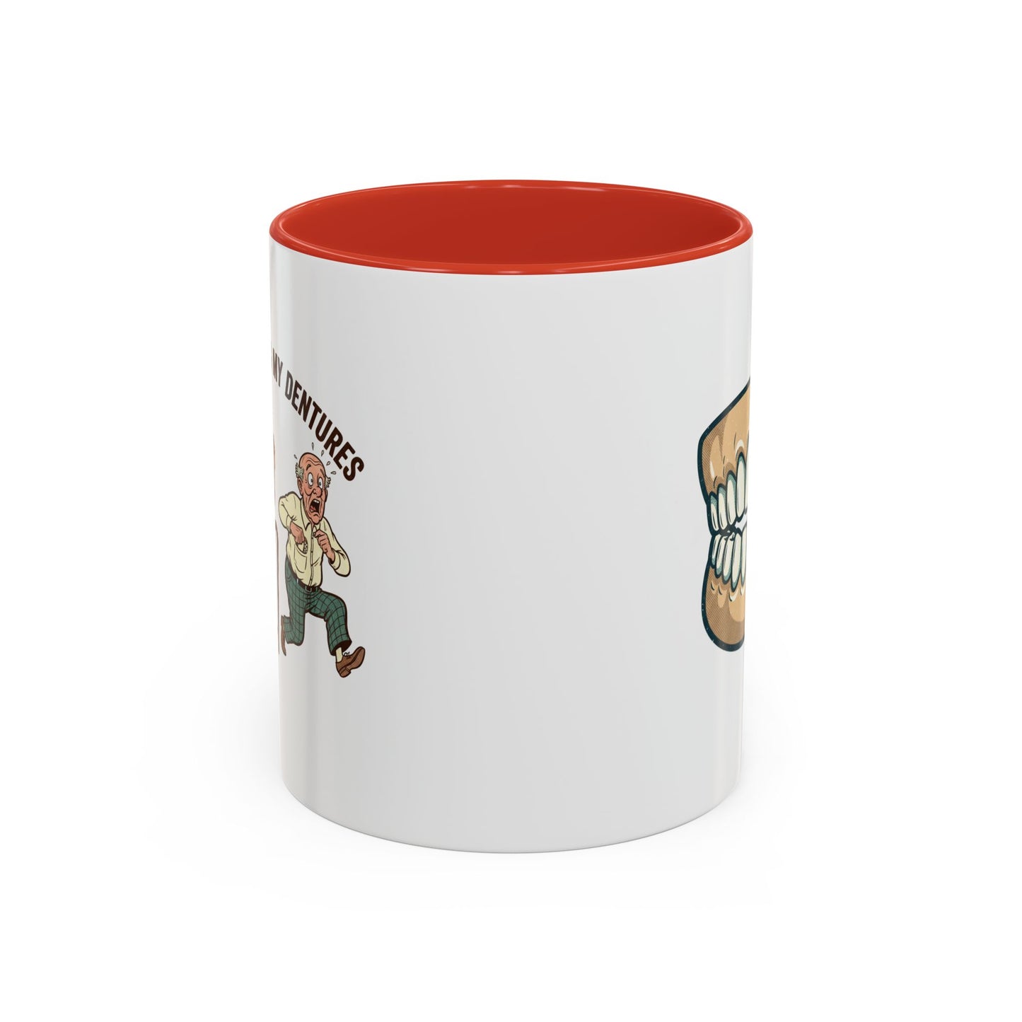 Taza de café "Dentaduras que rechinan" — Divertida taza con ilustración dental