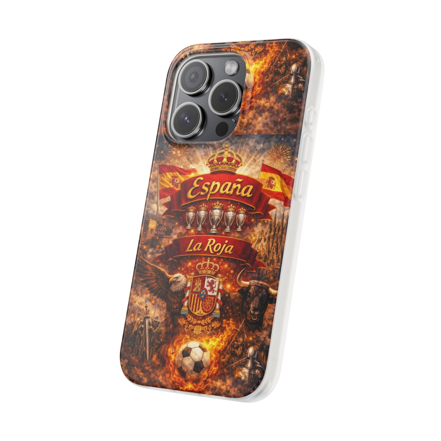 Spain La Roja Soccer Phone Case — España Football Flexi Case