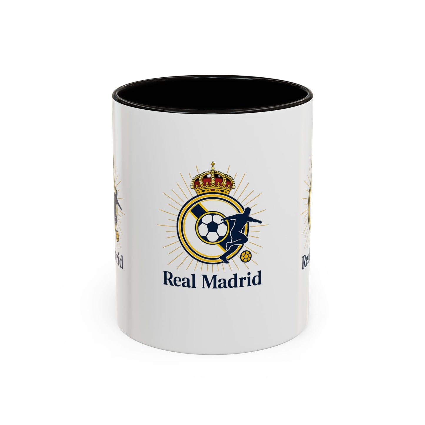 Real Madrid Coffee Mug – Soccer Crest 11oz/15oz Color Accent