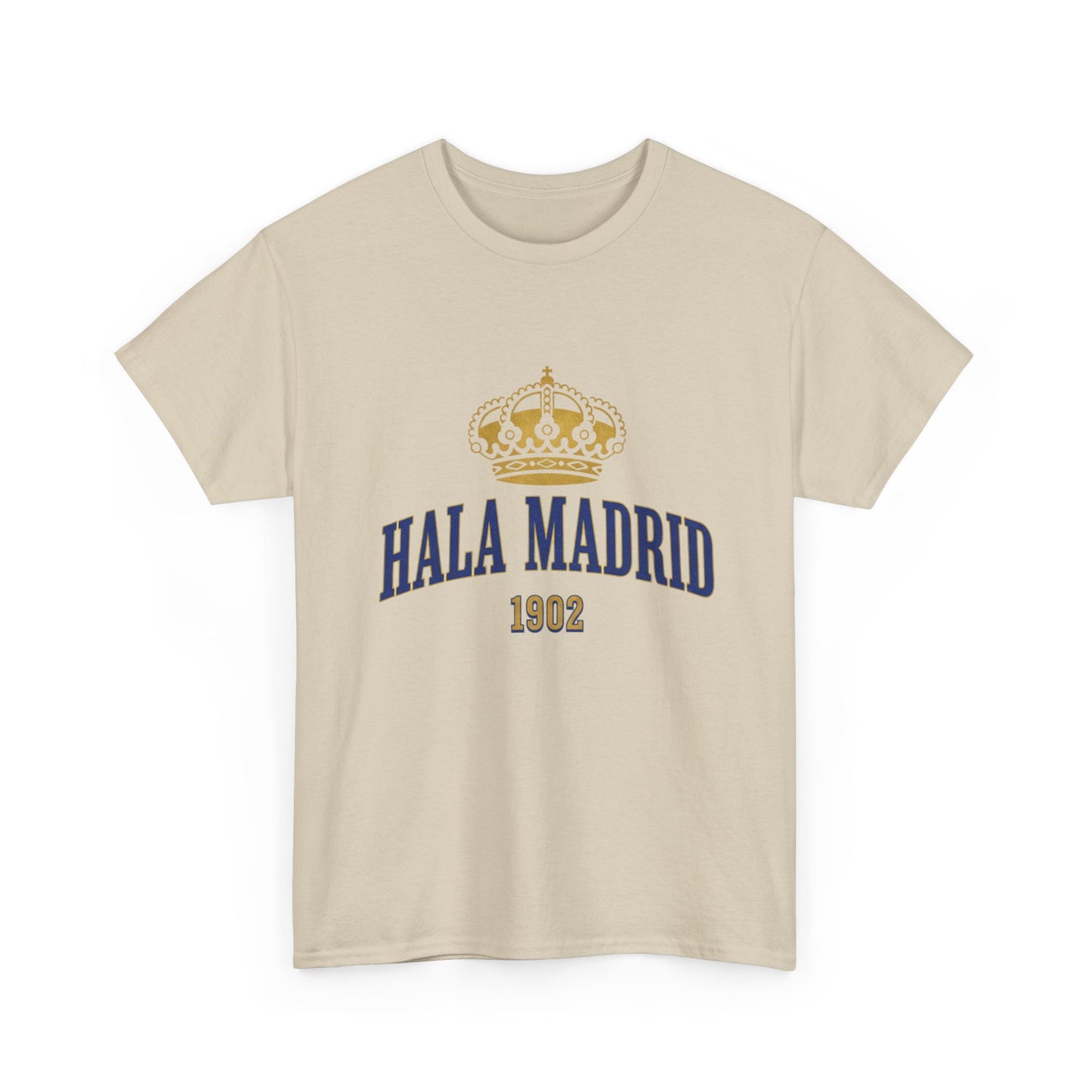 Hala Madrid Crown Tee — Retro 1902 Real Madrid Fan Shirt
