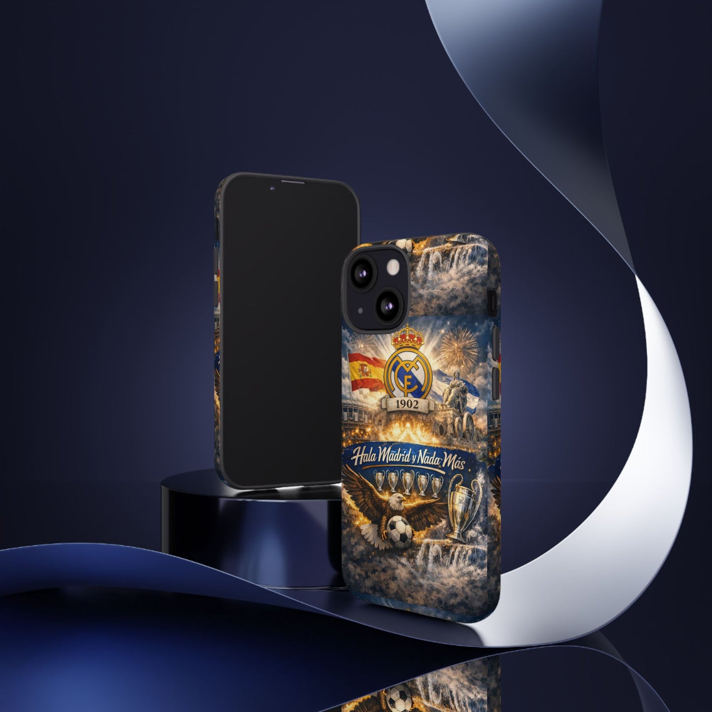 Funda para teléfono Real Madrid – Funda protectora de fútbol "Hala Madrid y Nada Más"