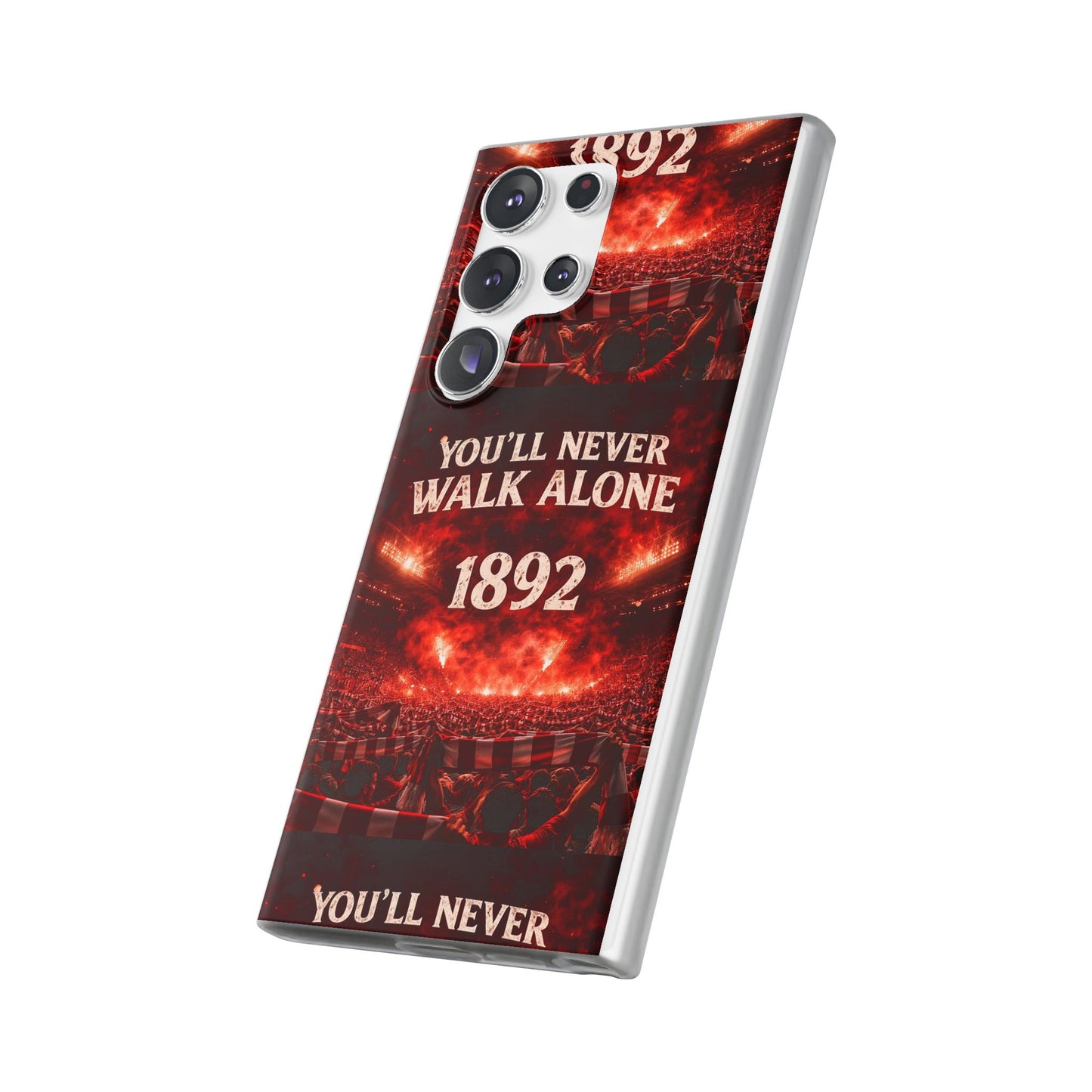 Funda flexible para teléfono «You'll Never Walk Alone 1892» para aficionados al fútbol