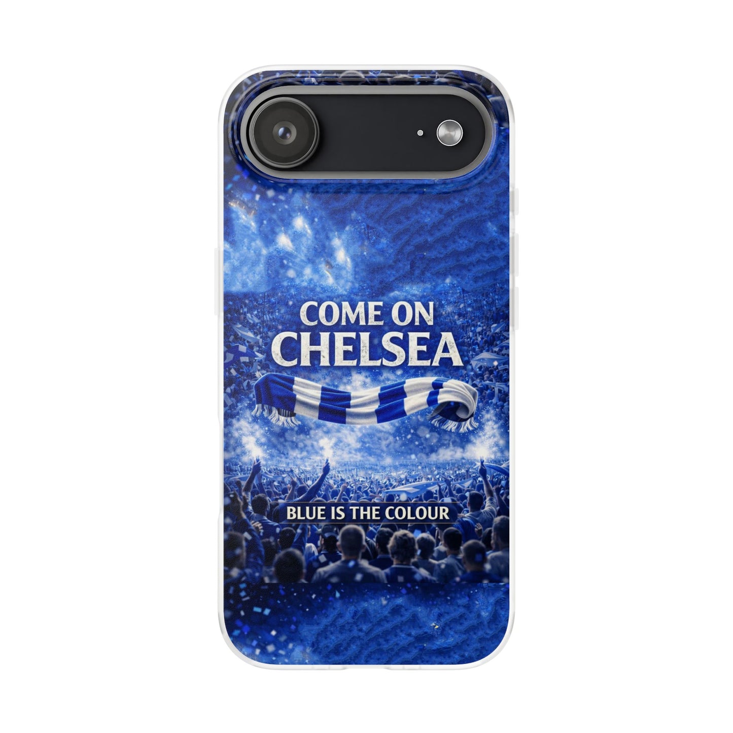 Chelsea Football Phone Case — “Come On Chelsea” Blue Fan Flexi Case
