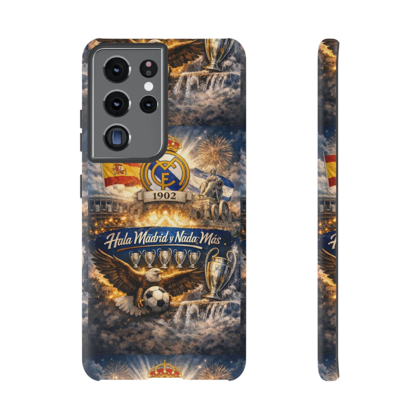 Funda para teléfono Real Madrid – Funda protectora de fútbol "Hala Madrid y Nada Más"