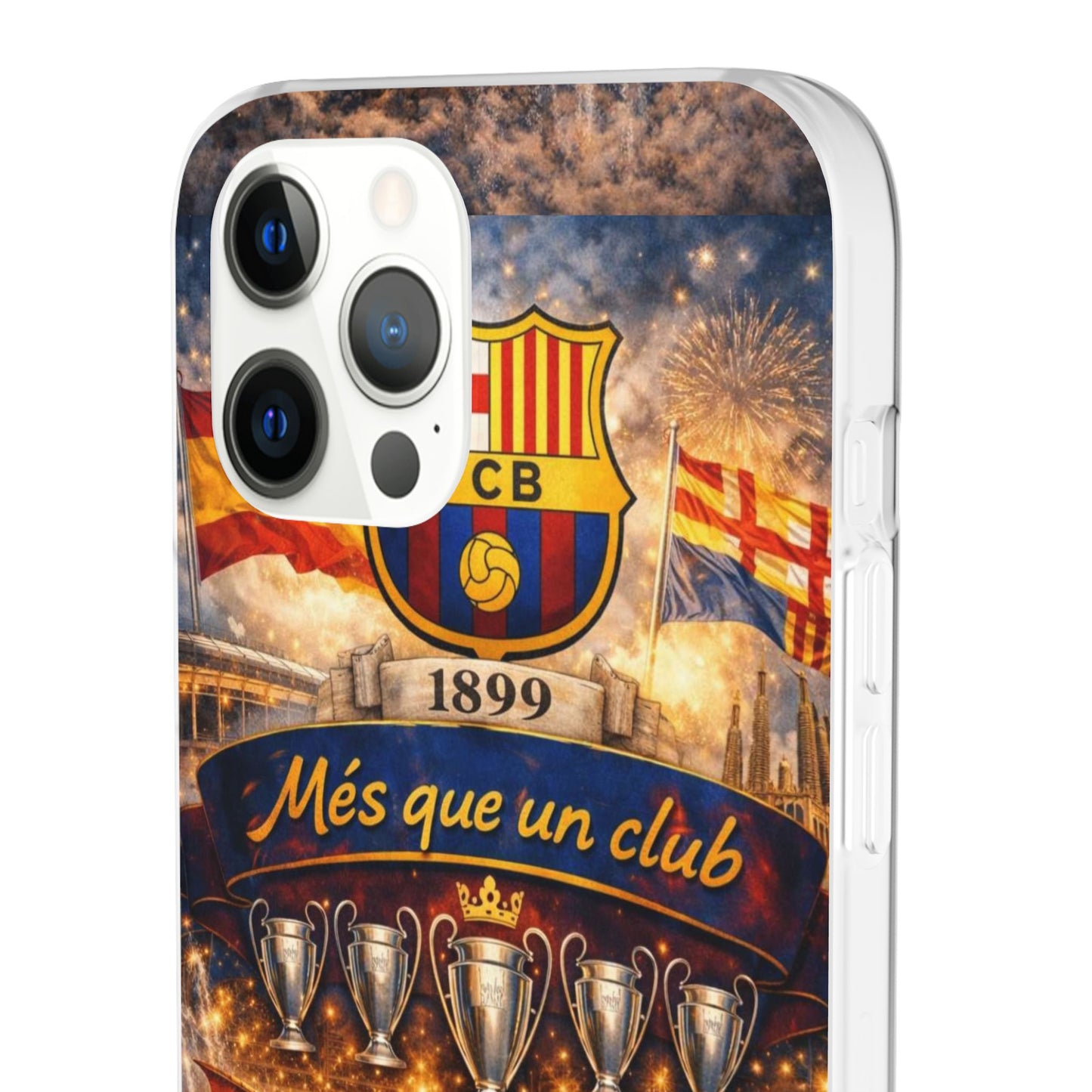 FC Barcelona ‘Més Que Un Club’ Phone Case — Soccer Fan iPhone Cover