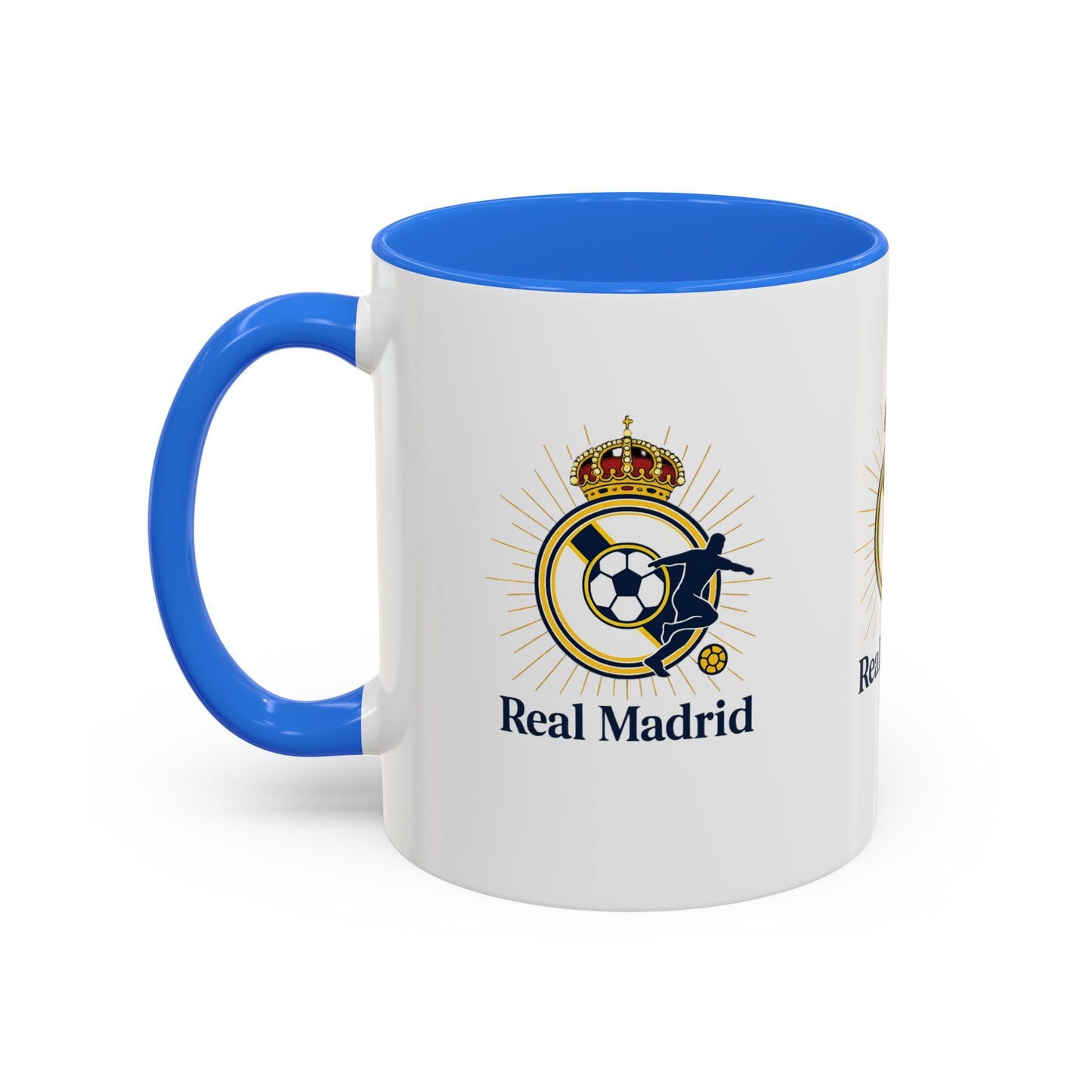 Real Madrid Coffee Mug – Soccer Crest 11oz/15oz Color Accent