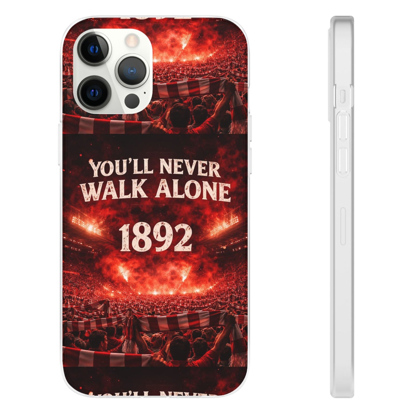 Funda flexible para teléfono «You'll Never Walk Alone 1892» para aficionados al fútbol