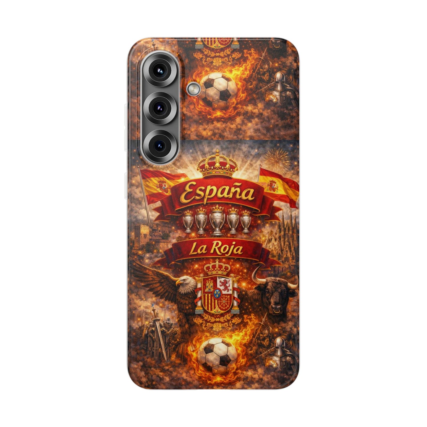 Spain La Roja Soccer Phone Case — España Football Flexi Case