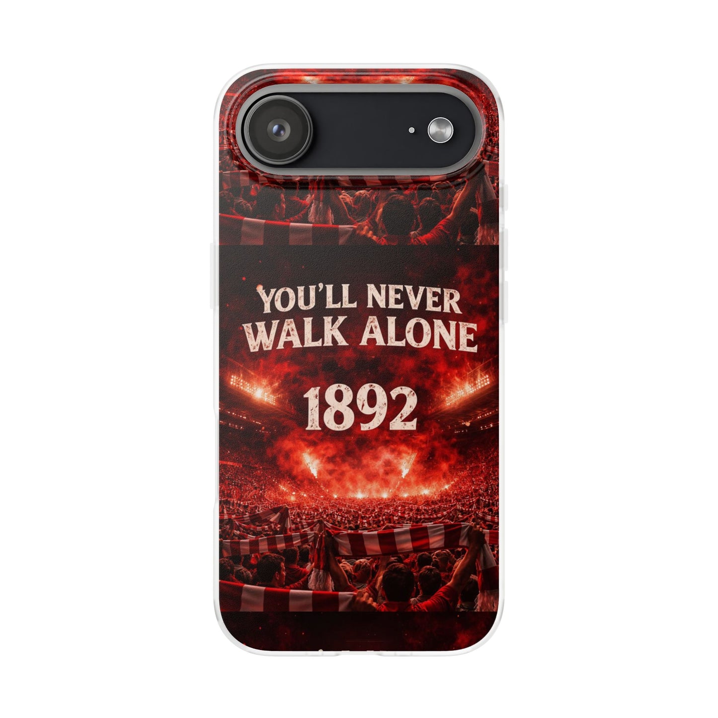 Funda flexible para teléfono «You'll Never Walk Alone 1892» para aficionados al fútbol