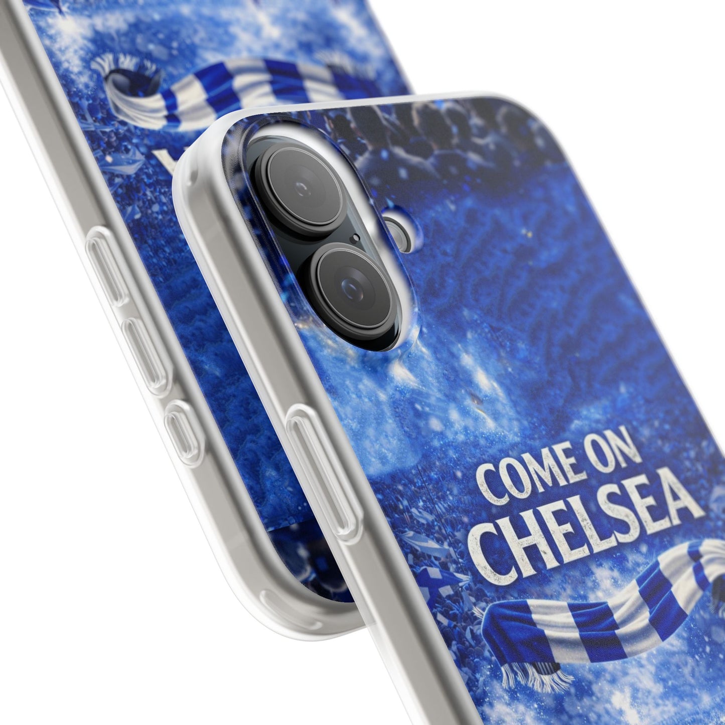 Chelsea Football Phone Case — “Come On Chelsea” Blue Fan Flexi Case