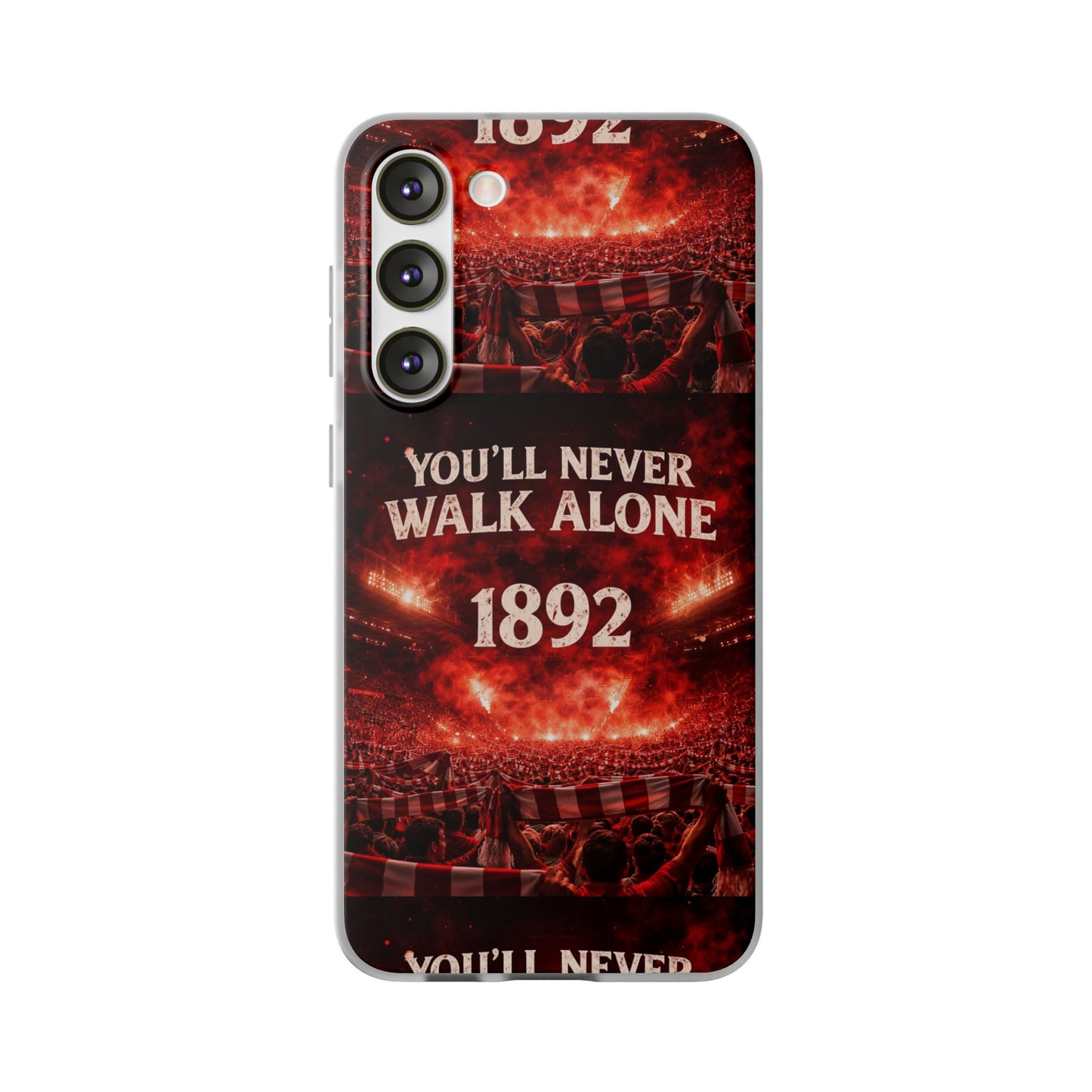Funda flexible para teléfono «You'll Never Walk Alone 1892» para aficionados al fútbol