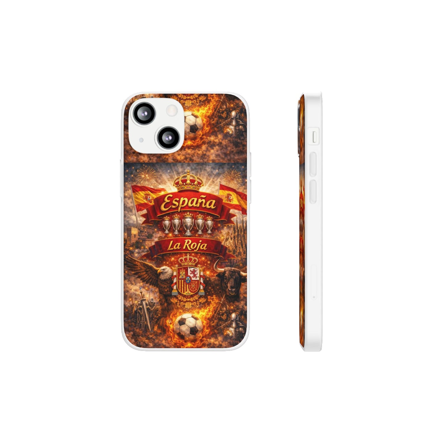 Spain La Roja Soccer Phone Case — España Football Flexi Case