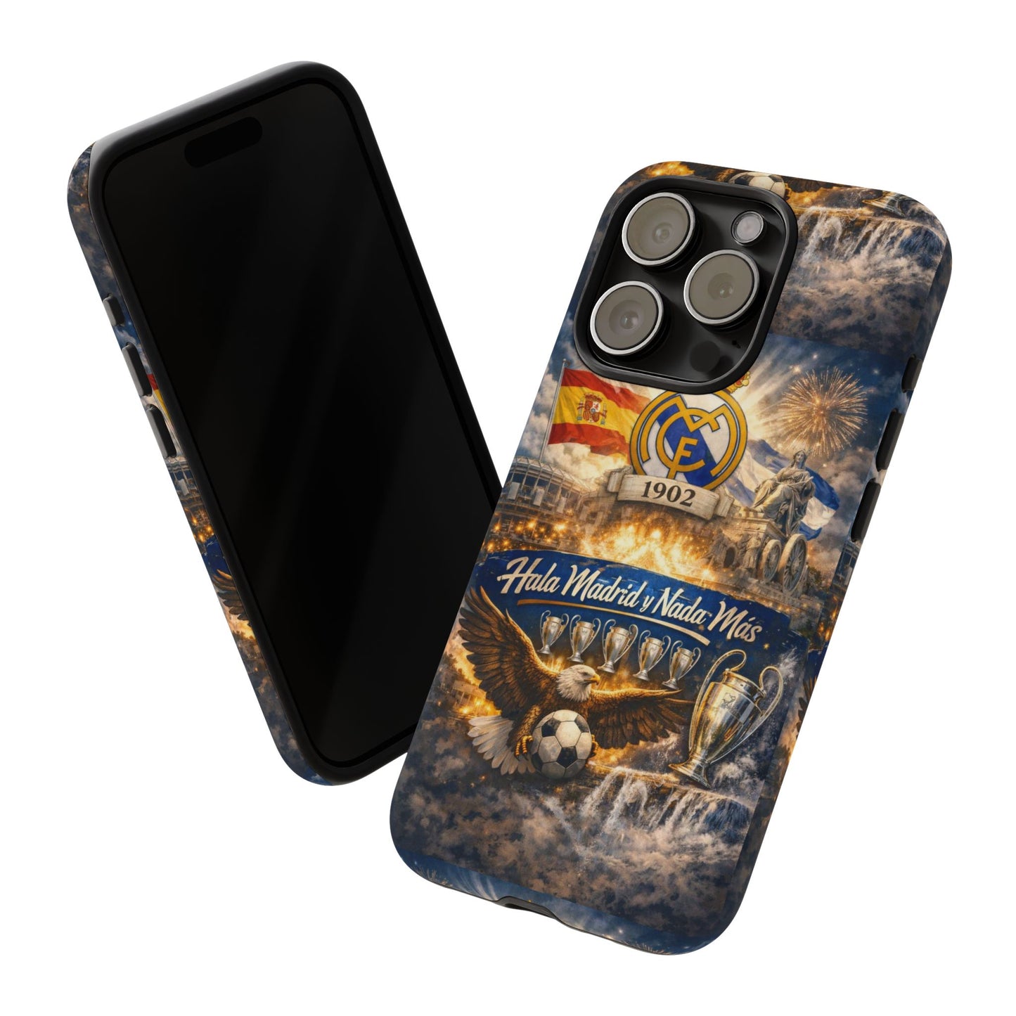 Funda para teléfono Real Madrid – Funda protectora de fútbol "Hala Madrid y Nada Más"