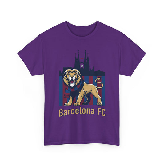 Camiseta del León del FC Barcelona — Camiseta de aficionado al fútbol con gráfico de la Sagrada Familia