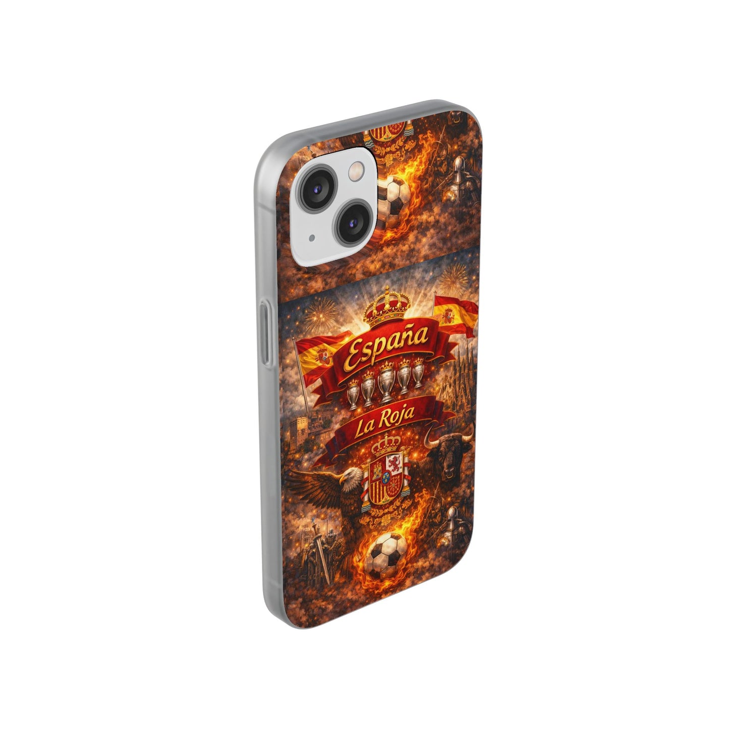 Spain La Roja Soccer Phone Case — España Football Flexi Case