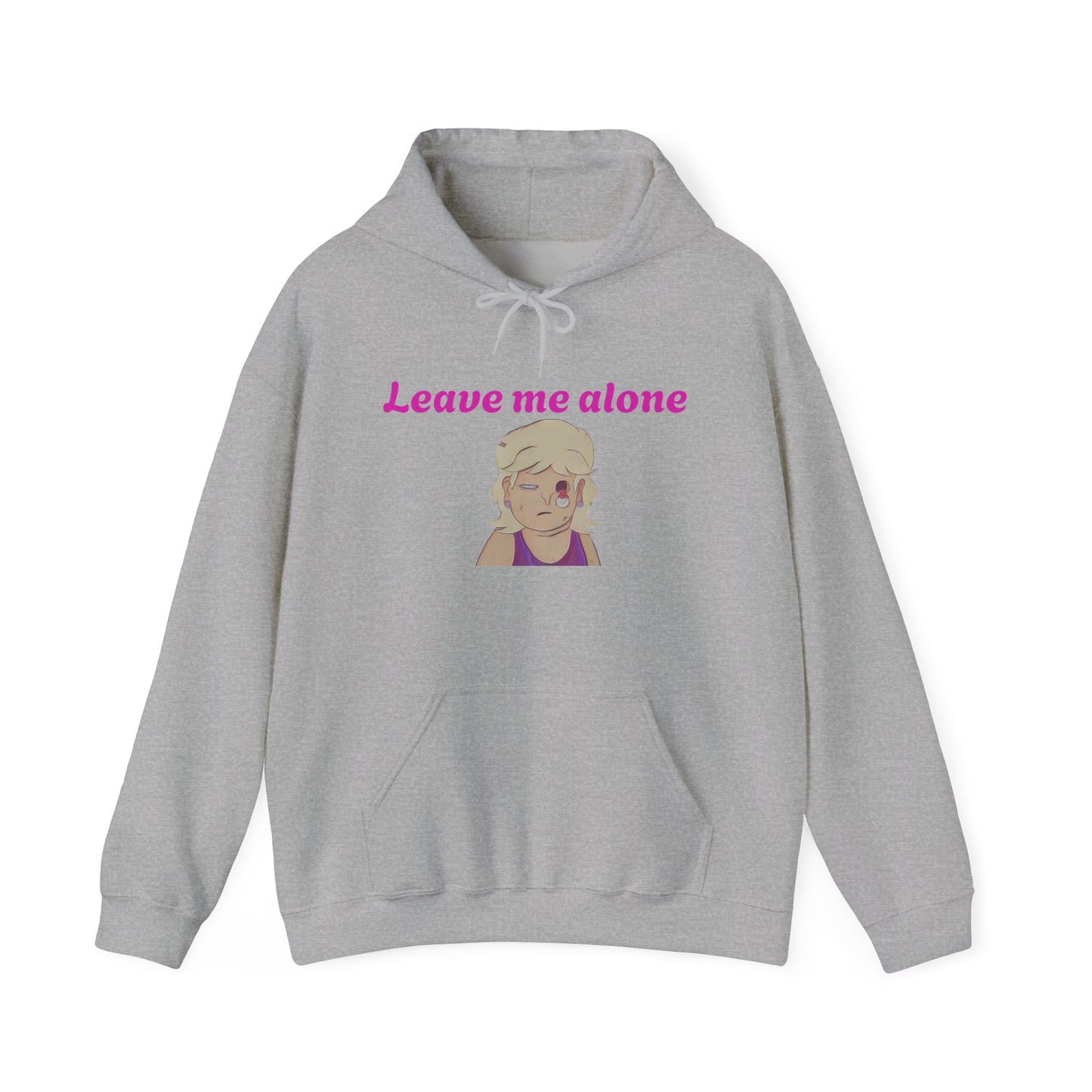 Leave Me Alone Hoodie — Cute Retro Girl Graphic Pullover