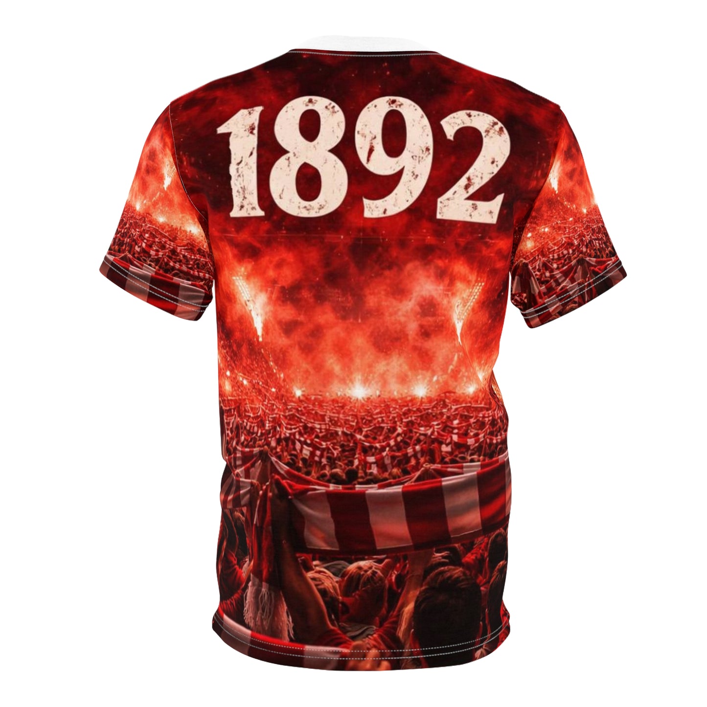 T-Shirt — "You'll Never Walk Alone" Fan Tee (Red Scarf Stadium Design)