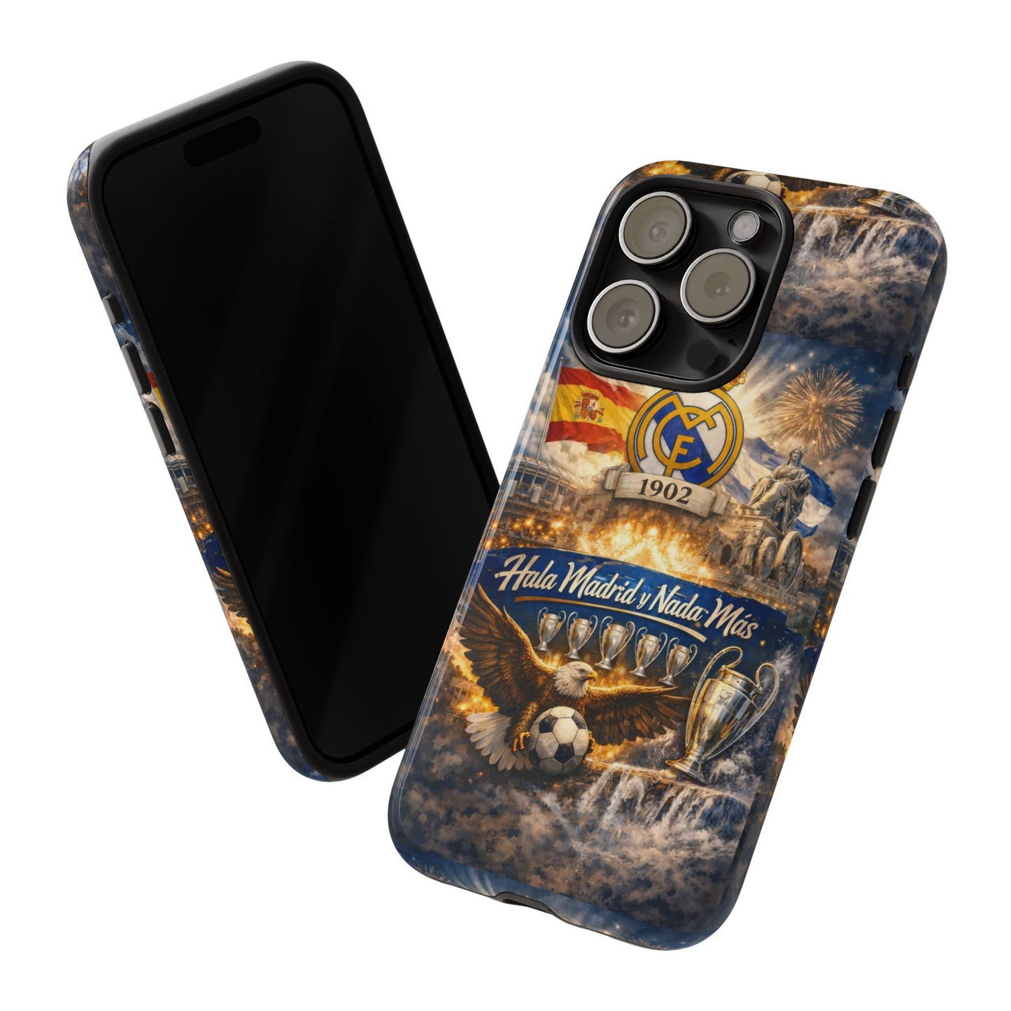 Funda para teléfono Real Madrid – Funda protectora de fútbol "Hala Madrid y Nada Más"
